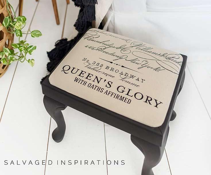 How to Makeover a Footstool 