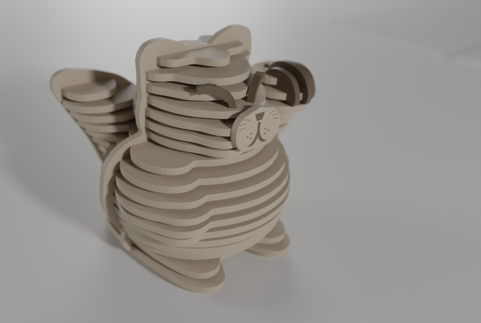 Maneki-Neko: Creación De Un Press Fit Kit Para El Corte Láser