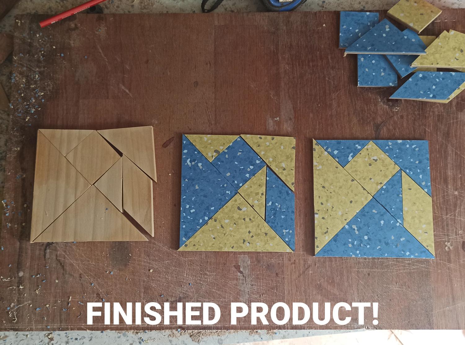 Quick PVC Flooring Tangram