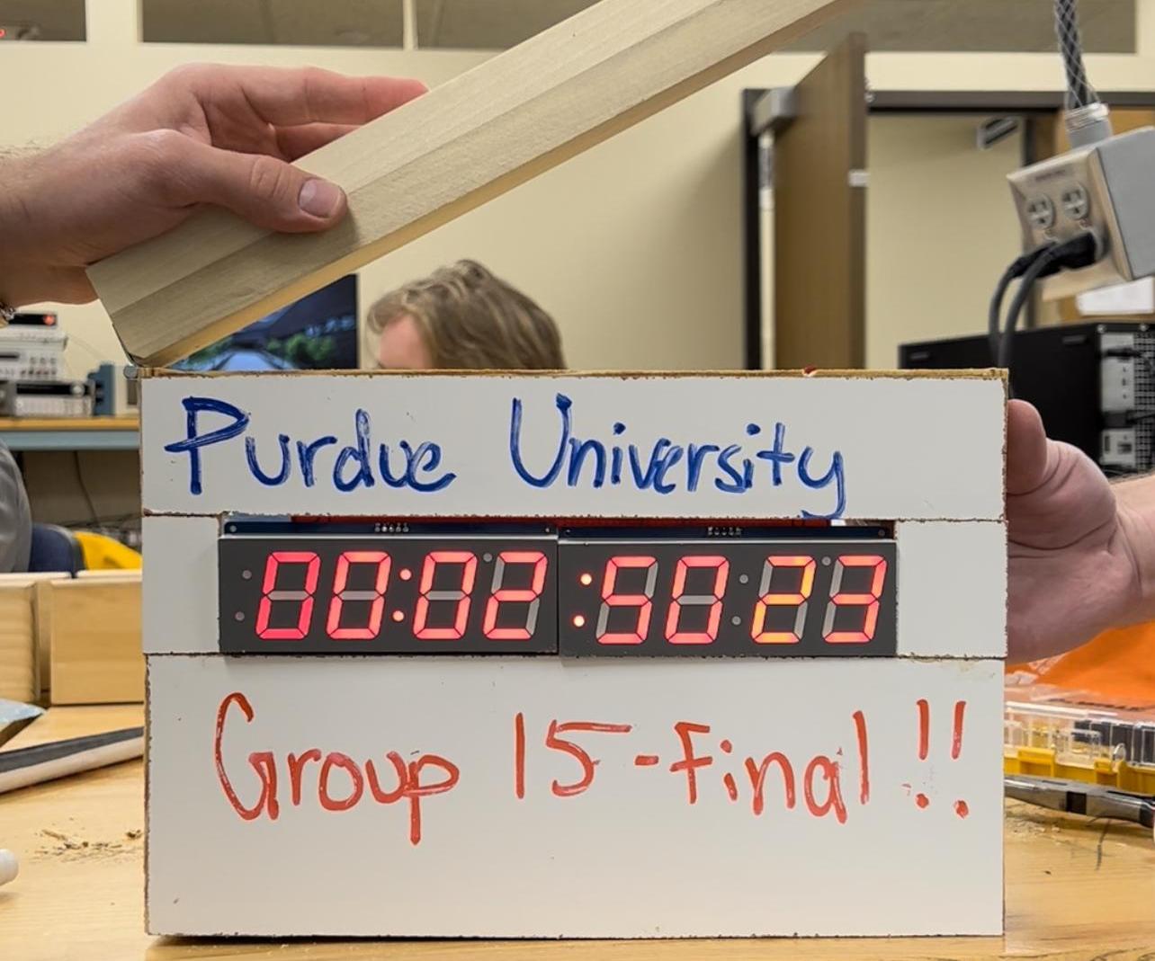 Clapperboard With Built-In SMPTE Timecode Display