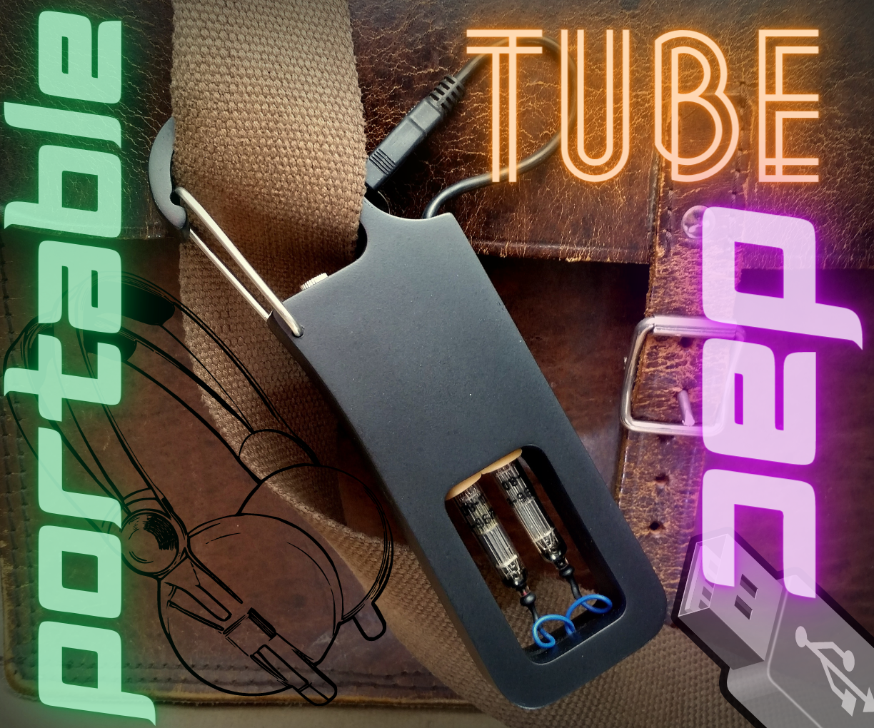 Clip-on Portable Sub-mini Tube DAC & Headphone Amplifier