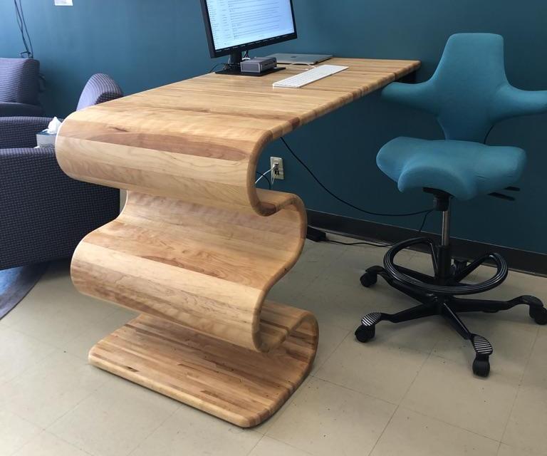 Lasagna Noodle Desk Made of Maple