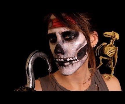 DOLLAR TREE PIRATE SKULL MAKEUP