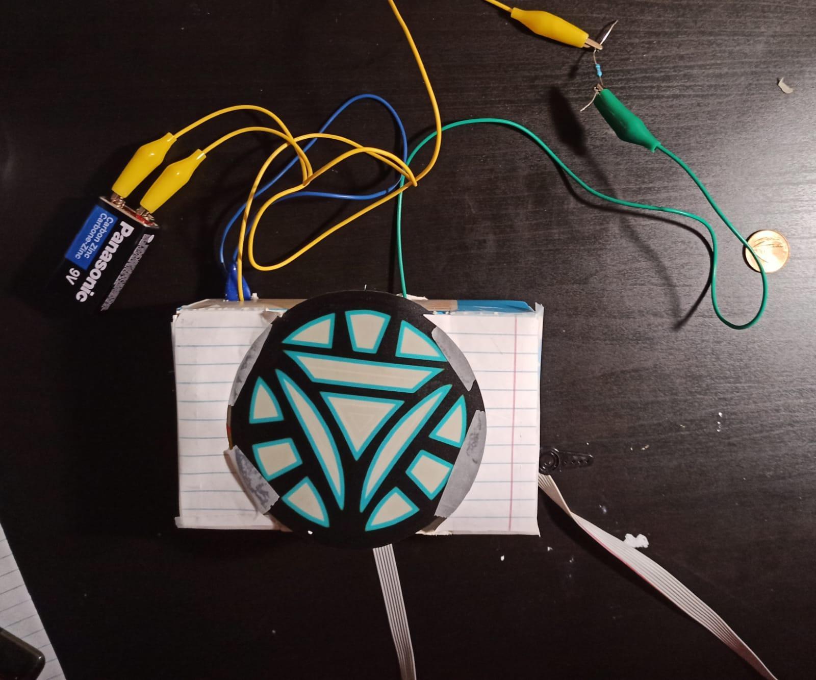 Iron Man Box Logo With 2 Creative Switches