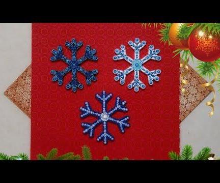How to Dot Paint Christmas Ornaments - Snowflake Christmas Ornament DIY