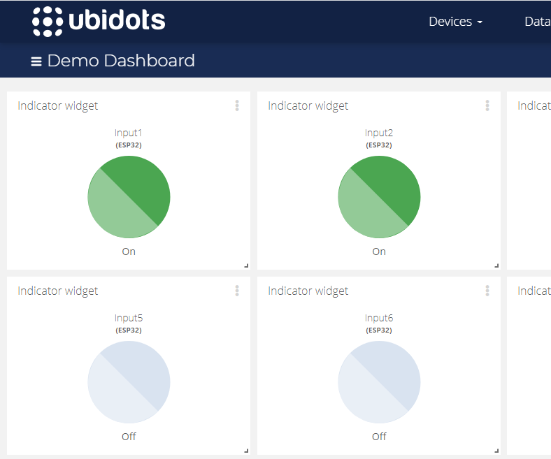 Publishing Multiple Digital Input Data of an ESP32 Device to Ubidots Over MQTT Protocol
