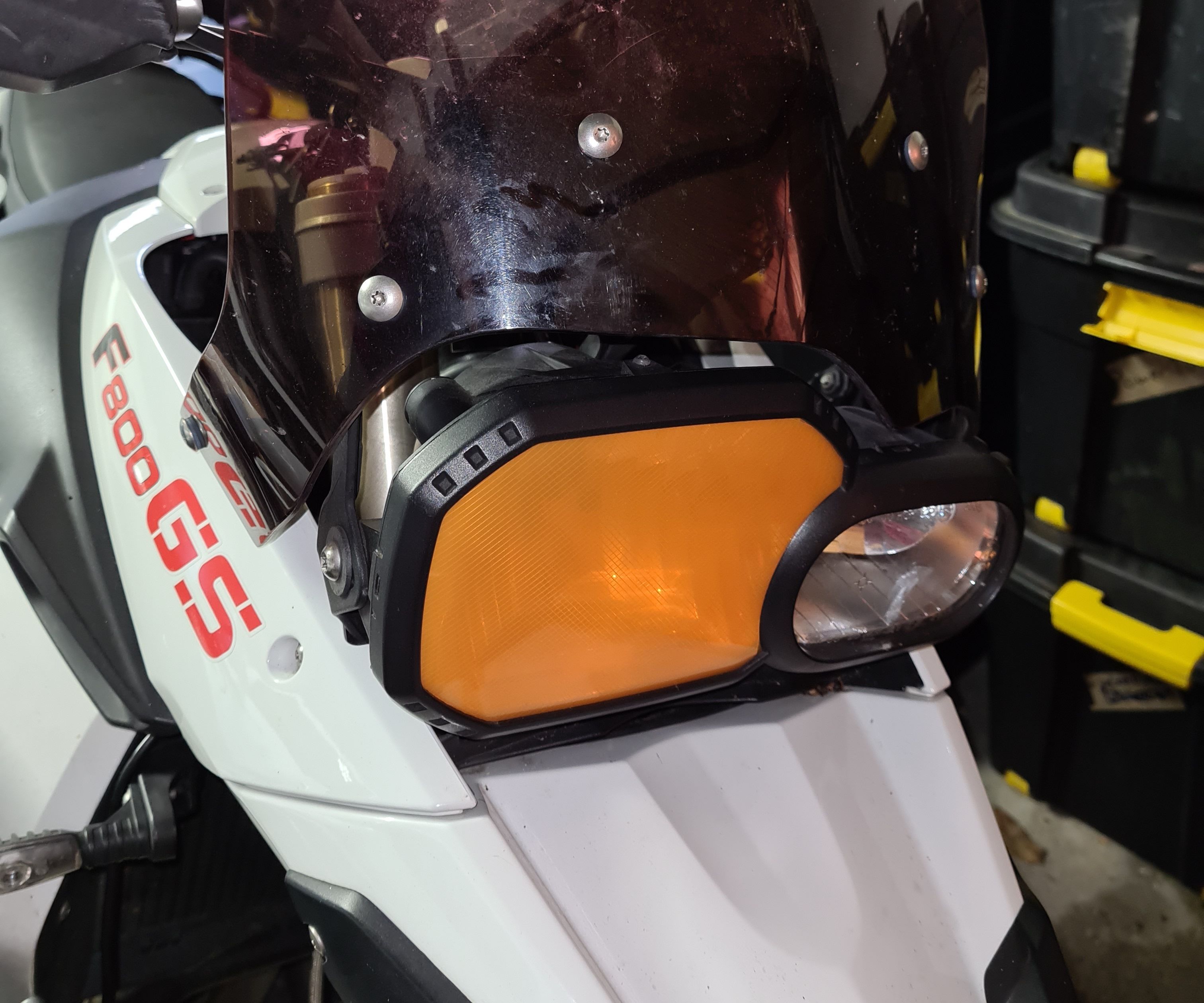 BMW F800 Orange Headlight Cover