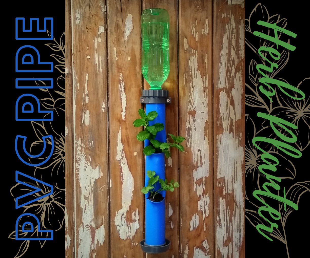 Self Watering PVC Pipe Planter