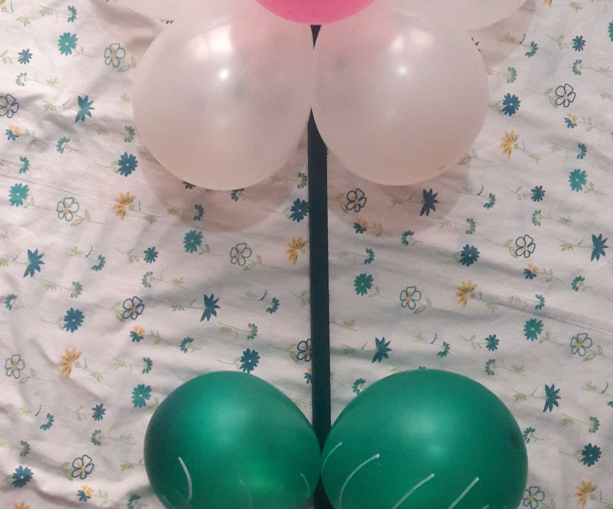 🌷 Garden Flower Made From Wood Rod and Balloons 🌷