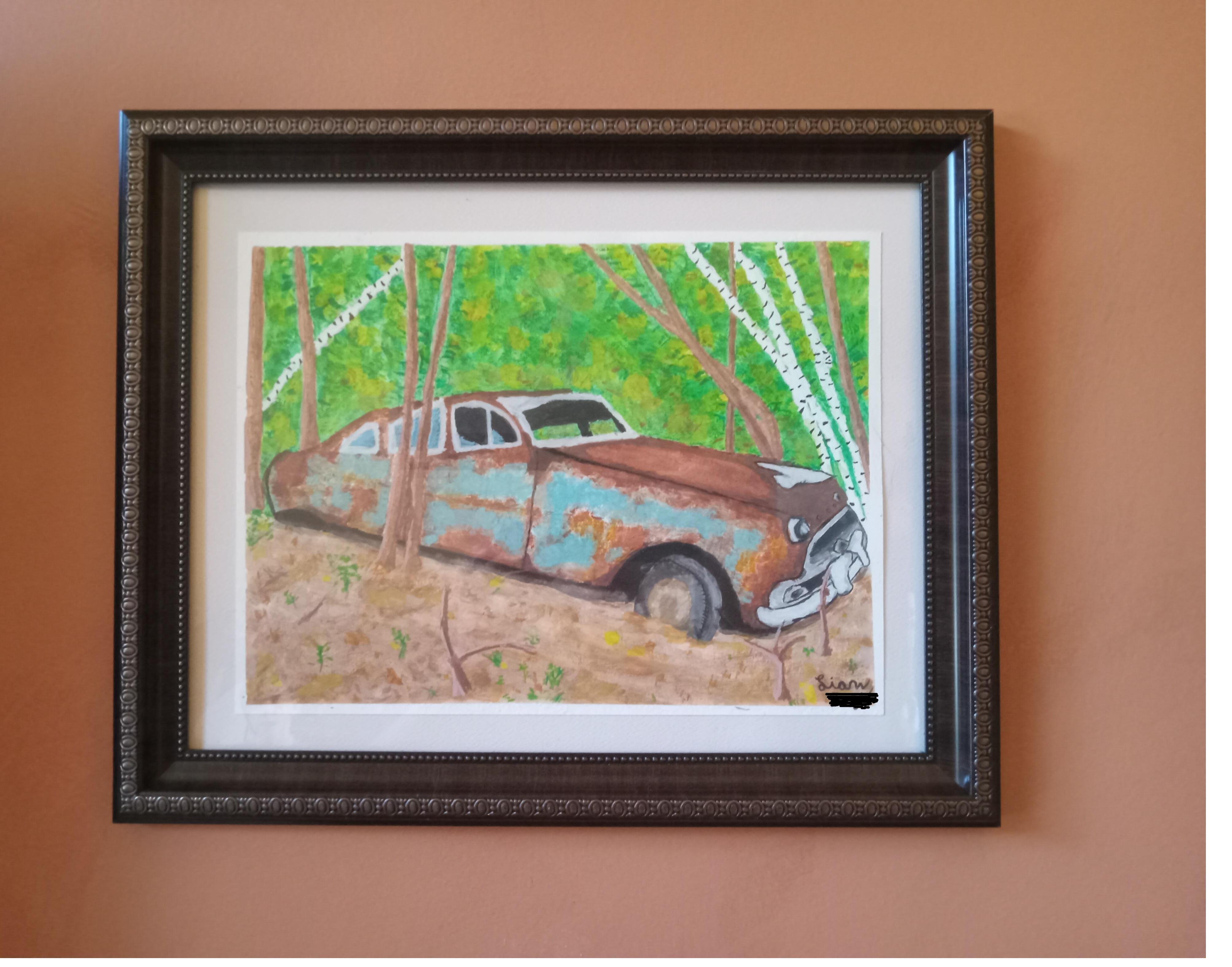 Hudson Hornet Watercolor Painting ART