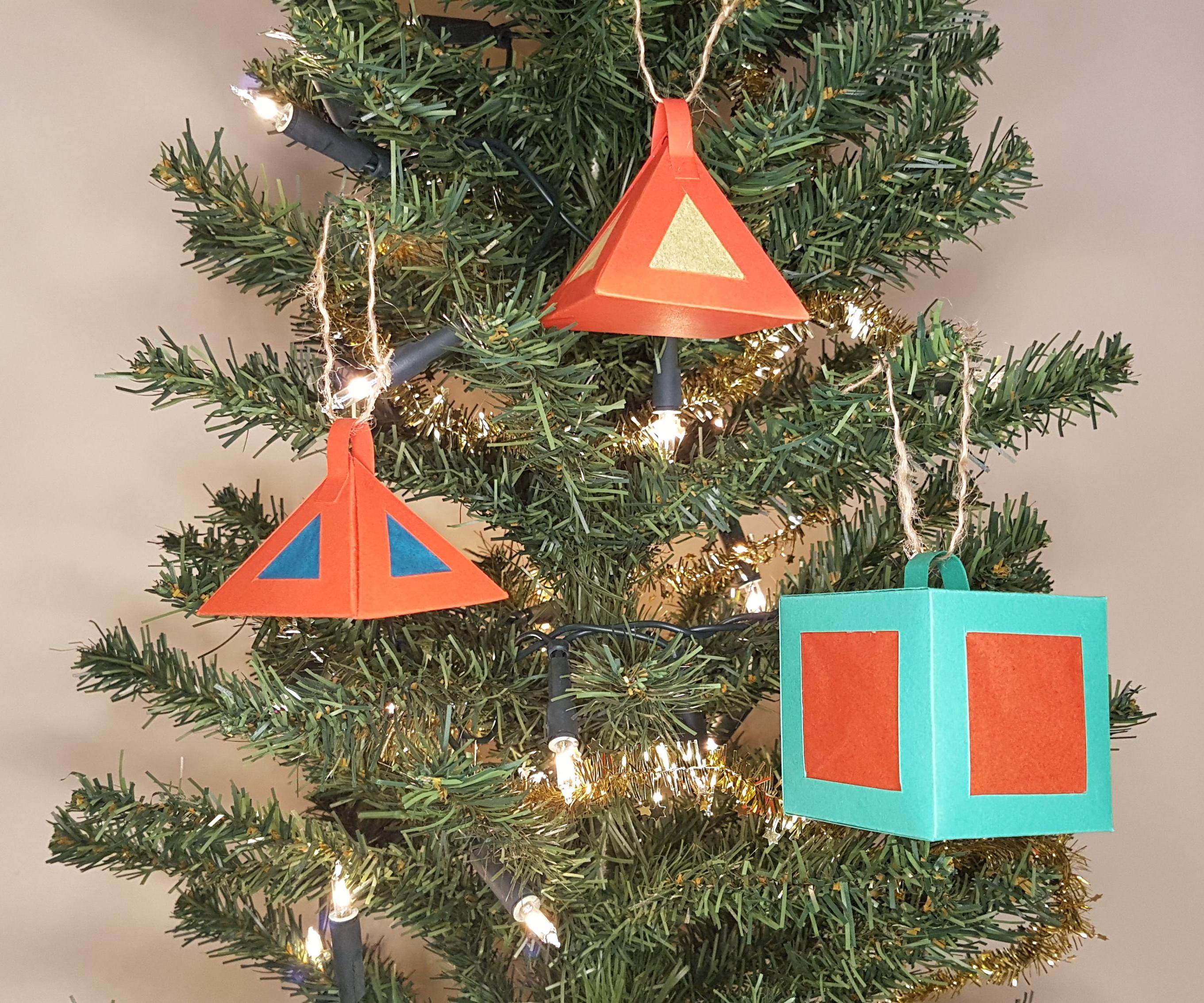 How to Make 3D Christmas Tree Ornaments