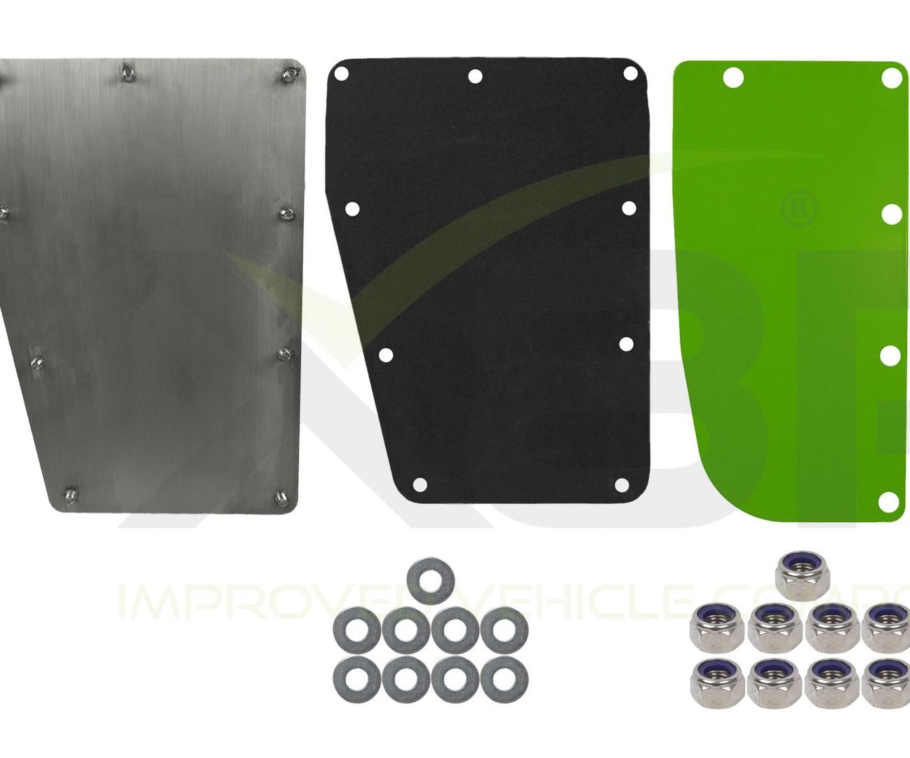 Ford Transit Custom 2012- Left Passenger Side N/S Sliding Load Door External Security Theft Shield Guard Latch Repair Plate Install Instructions Guide