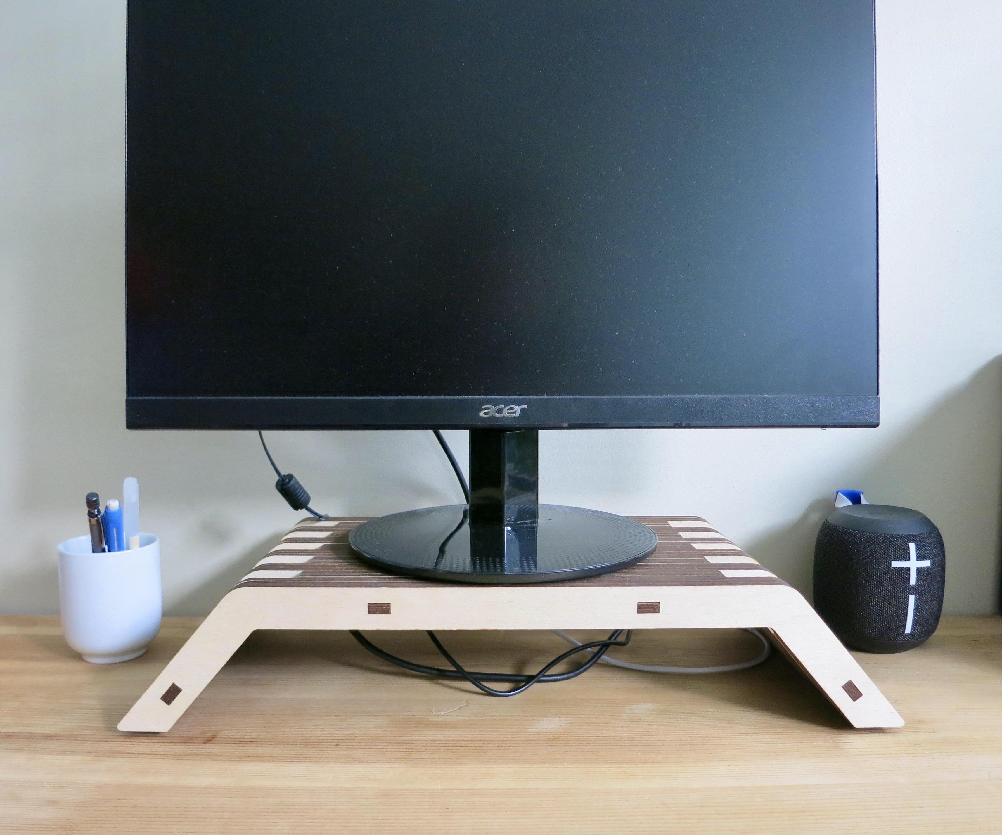 Layered Plywood Monitor Stand