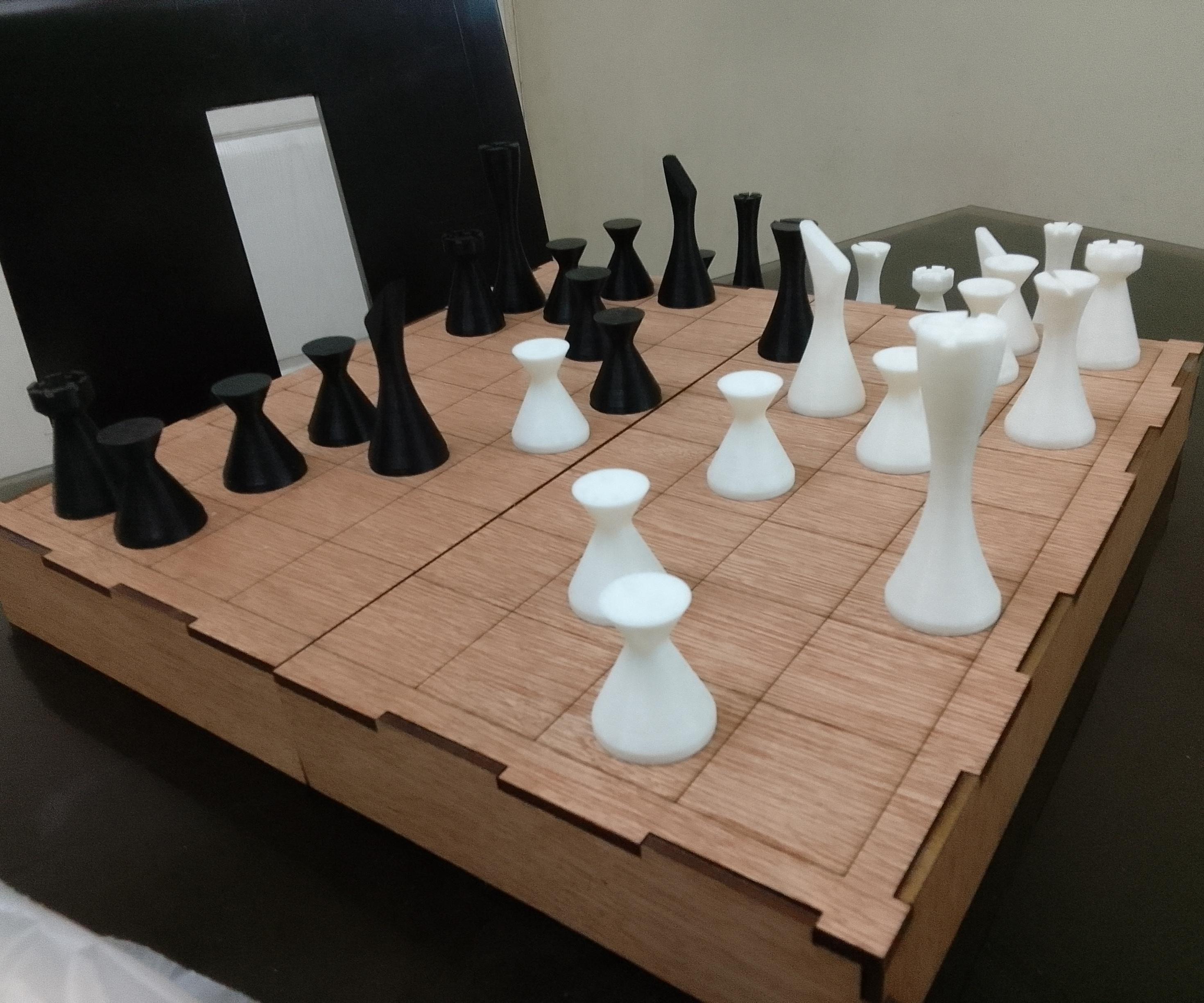 Chess Craft / Corte Láser 2D E Impresión 3D