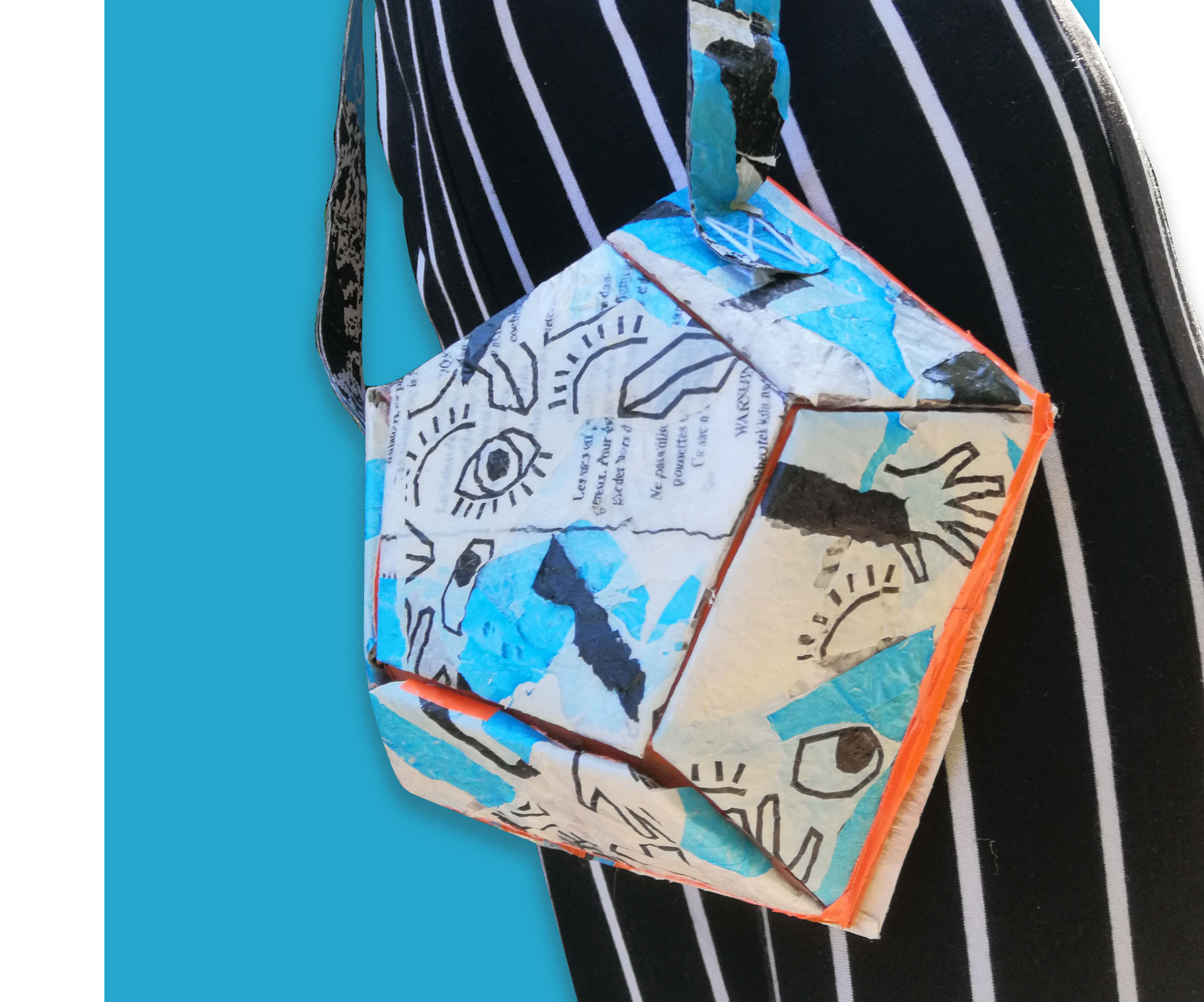 Side Bag Made From Plastic Bags