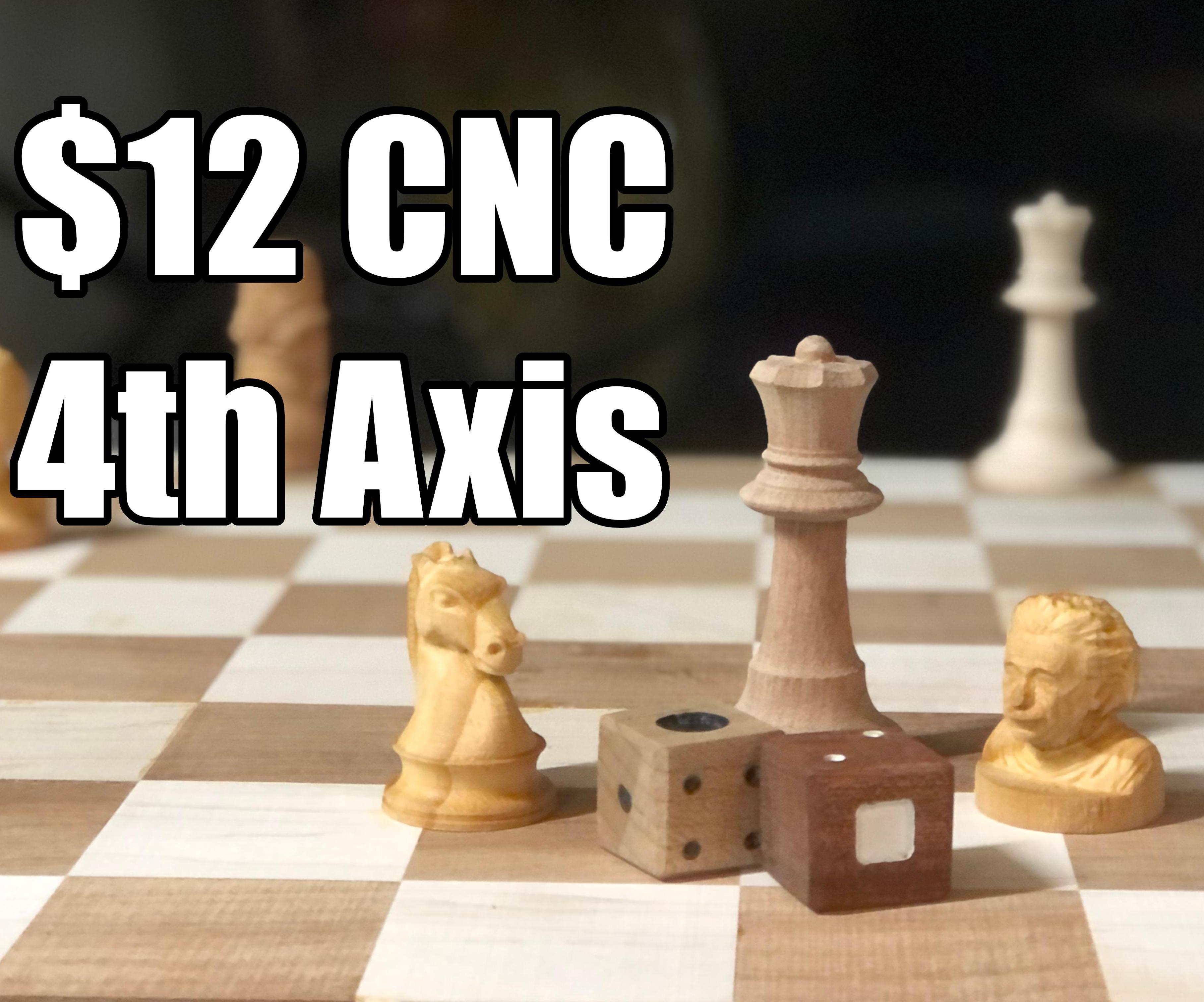 Carve Custom Wooden Game Pieces! ♘♖♕ ($12 CNC Upgrade)