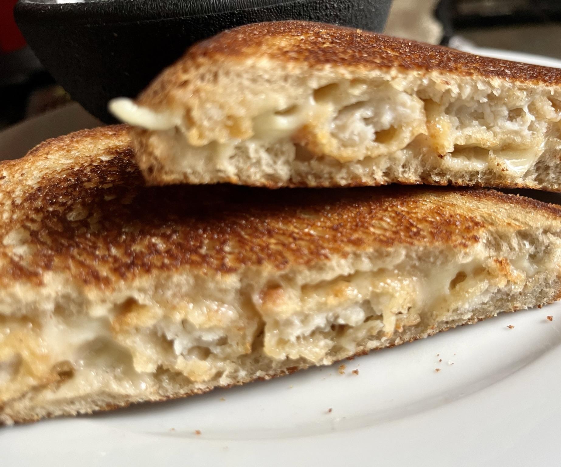 Grilled Fish-stick Melt Sandwich