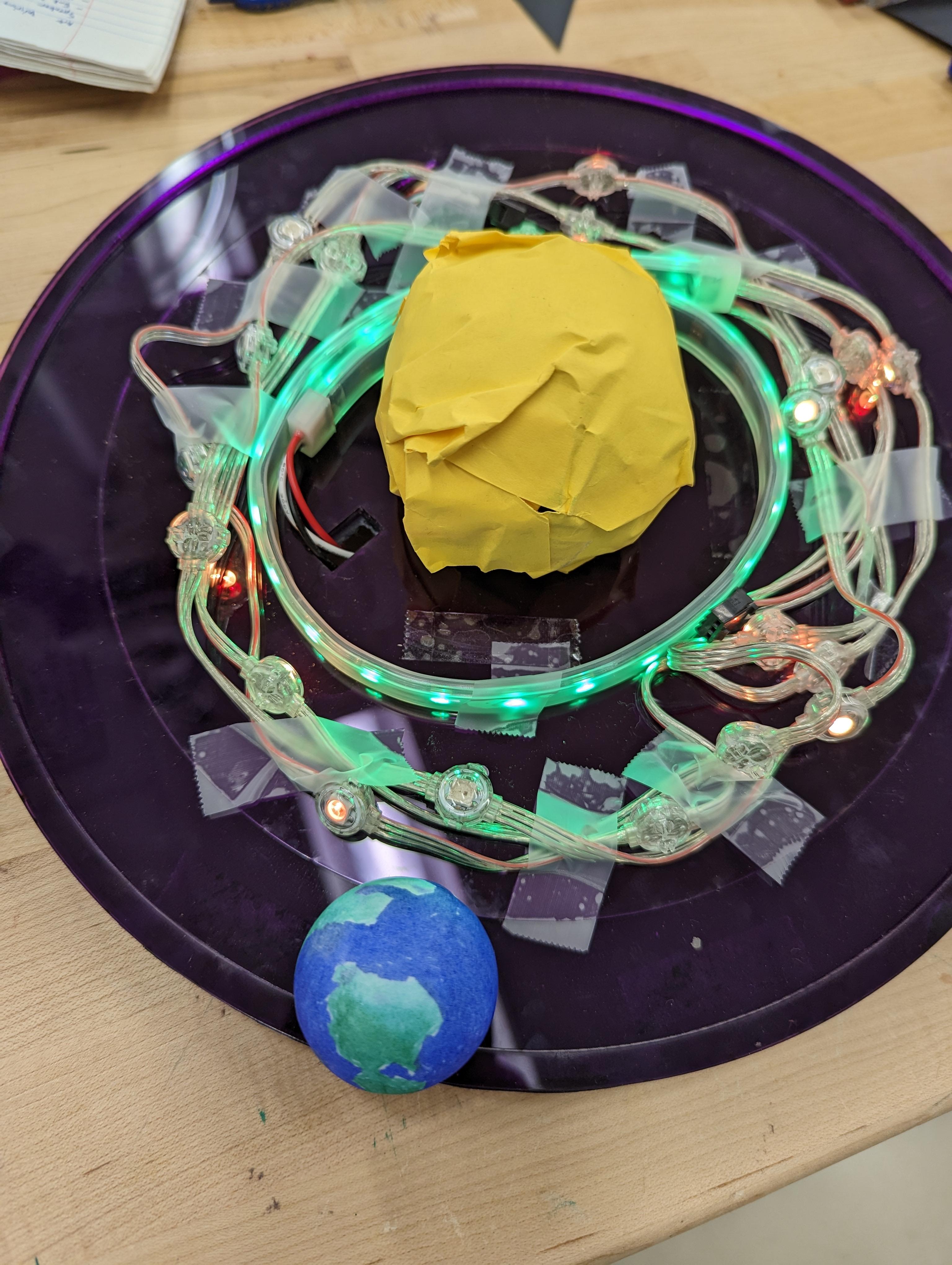 Interactive Rotating Earth and Sun