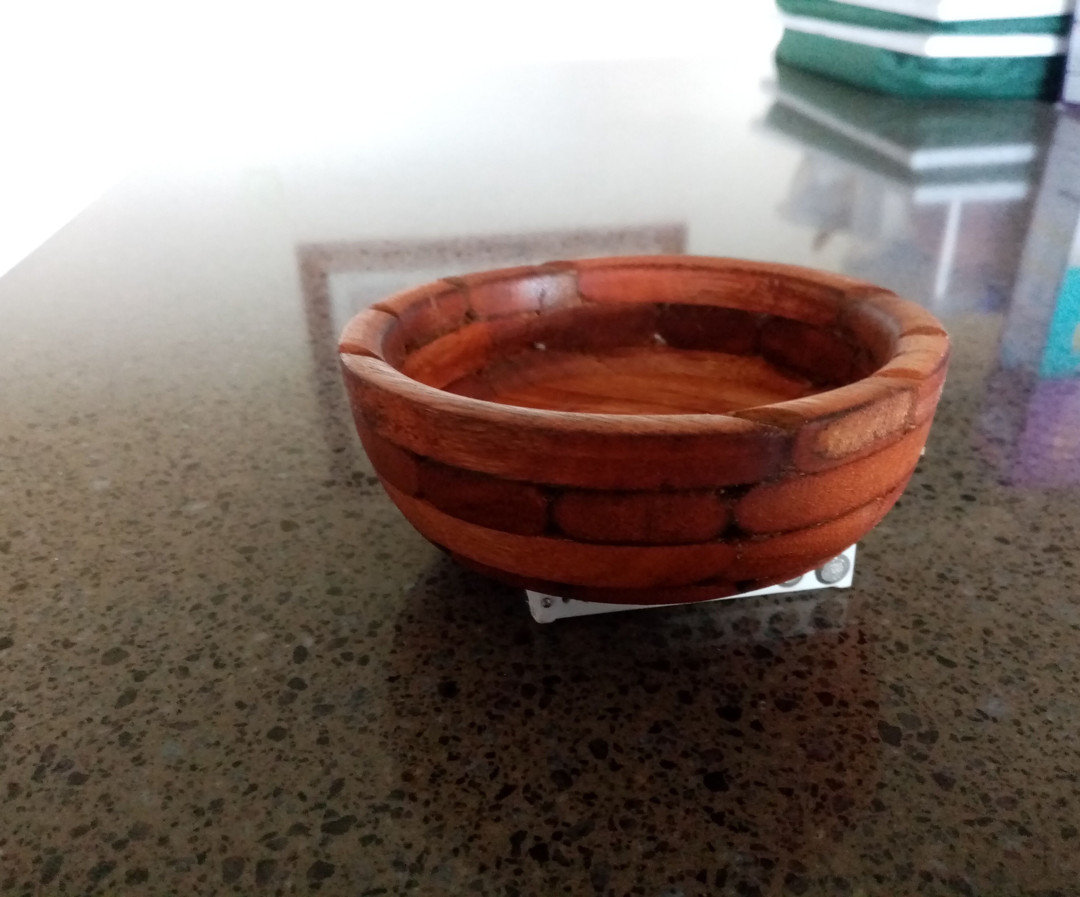 A Bowl From Recycled Chair Slats