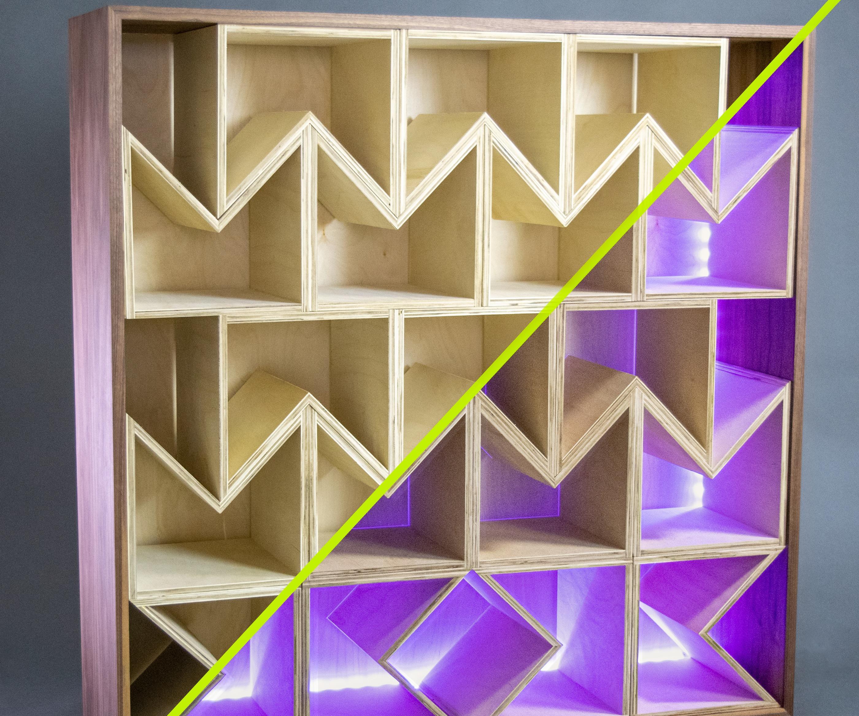 Modular Plywood Bookcase With Rotatable Boxes!