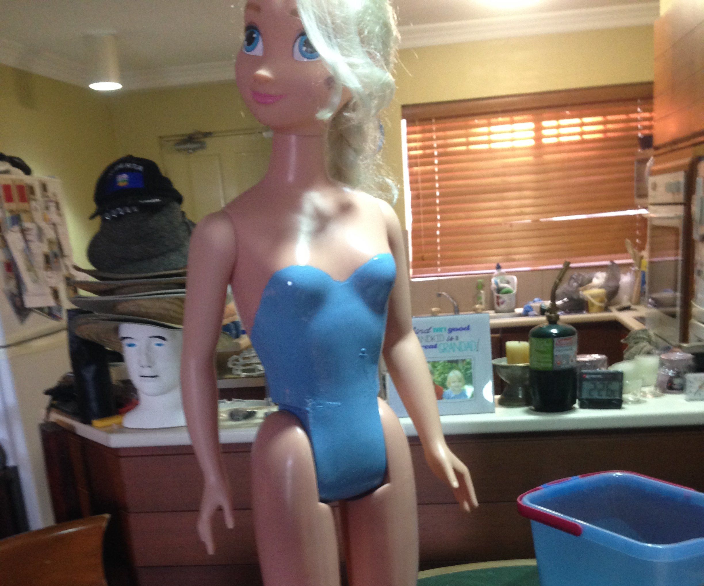 Repair Leg on Elsa Doll