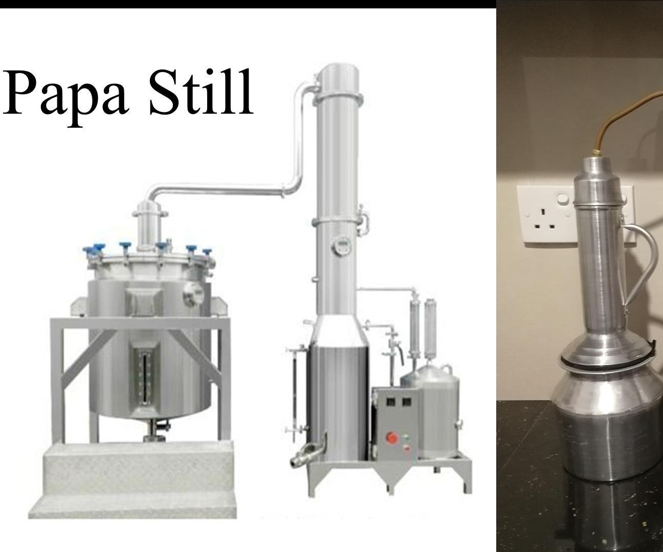 Inexpensive Worktop Alembic Still for Fragrances (a Simplified Miniature of Industrial Stills)