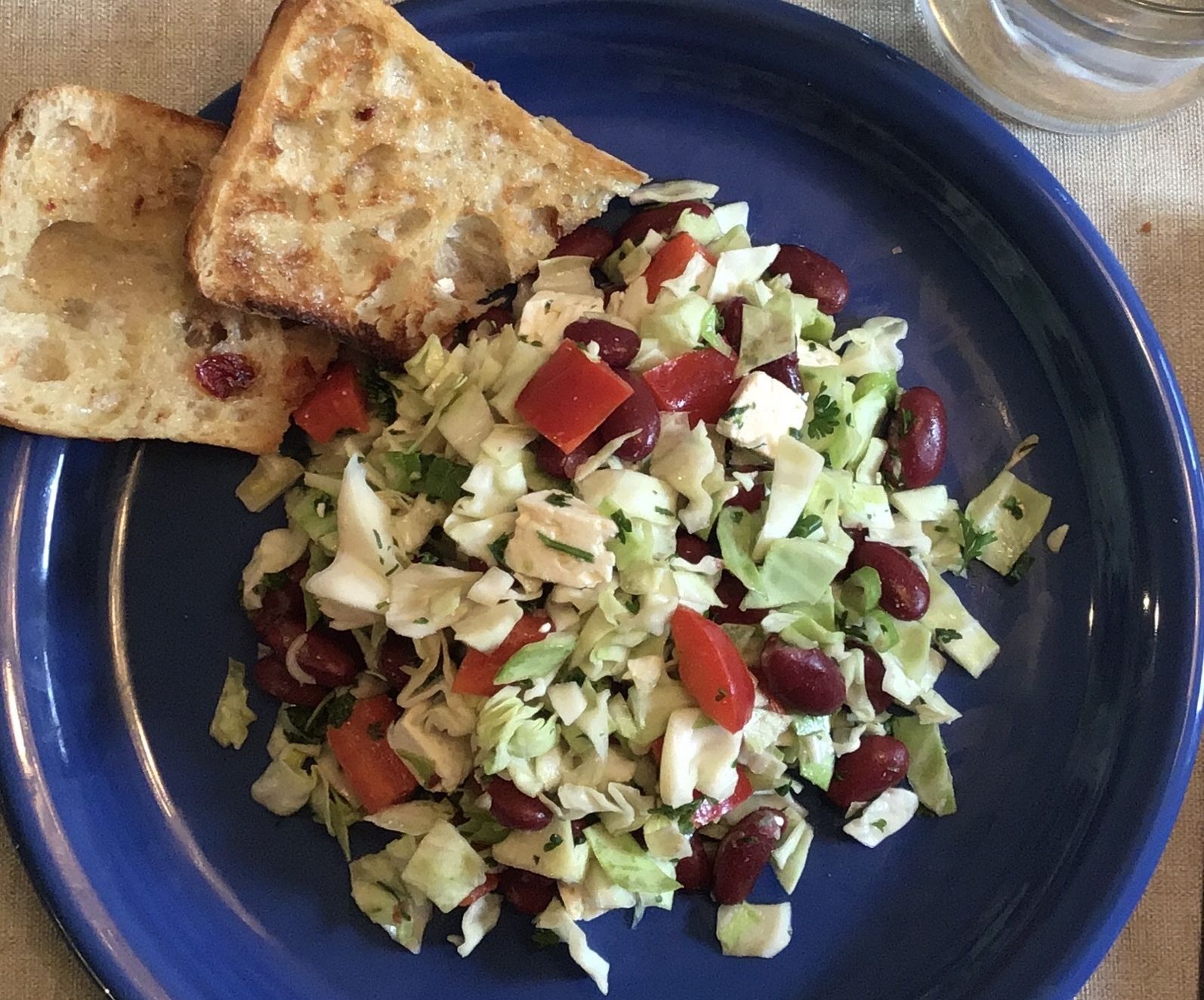 Red Bean Salad With Feta and Peppers 
