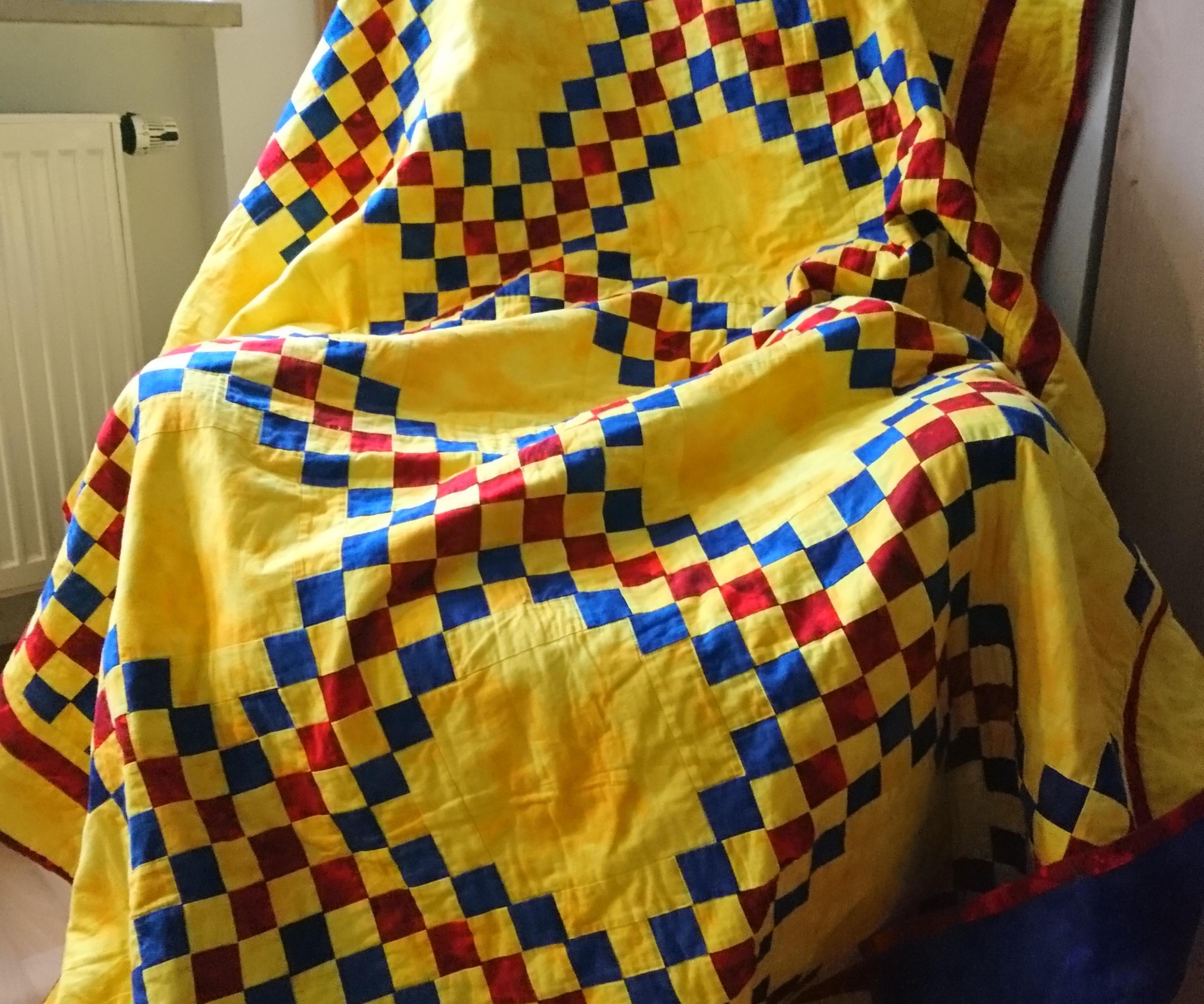 Simple Irish Chain Patchwork Quilt