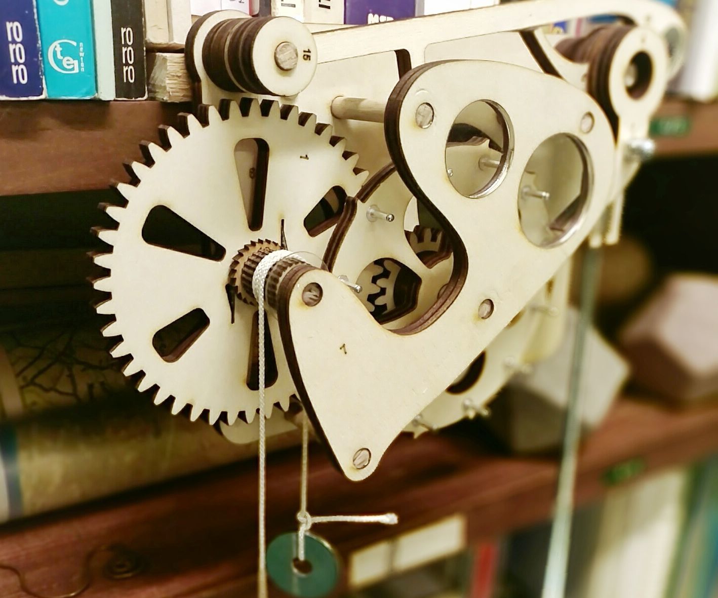 Galileo Wooden Escapement Mechanism