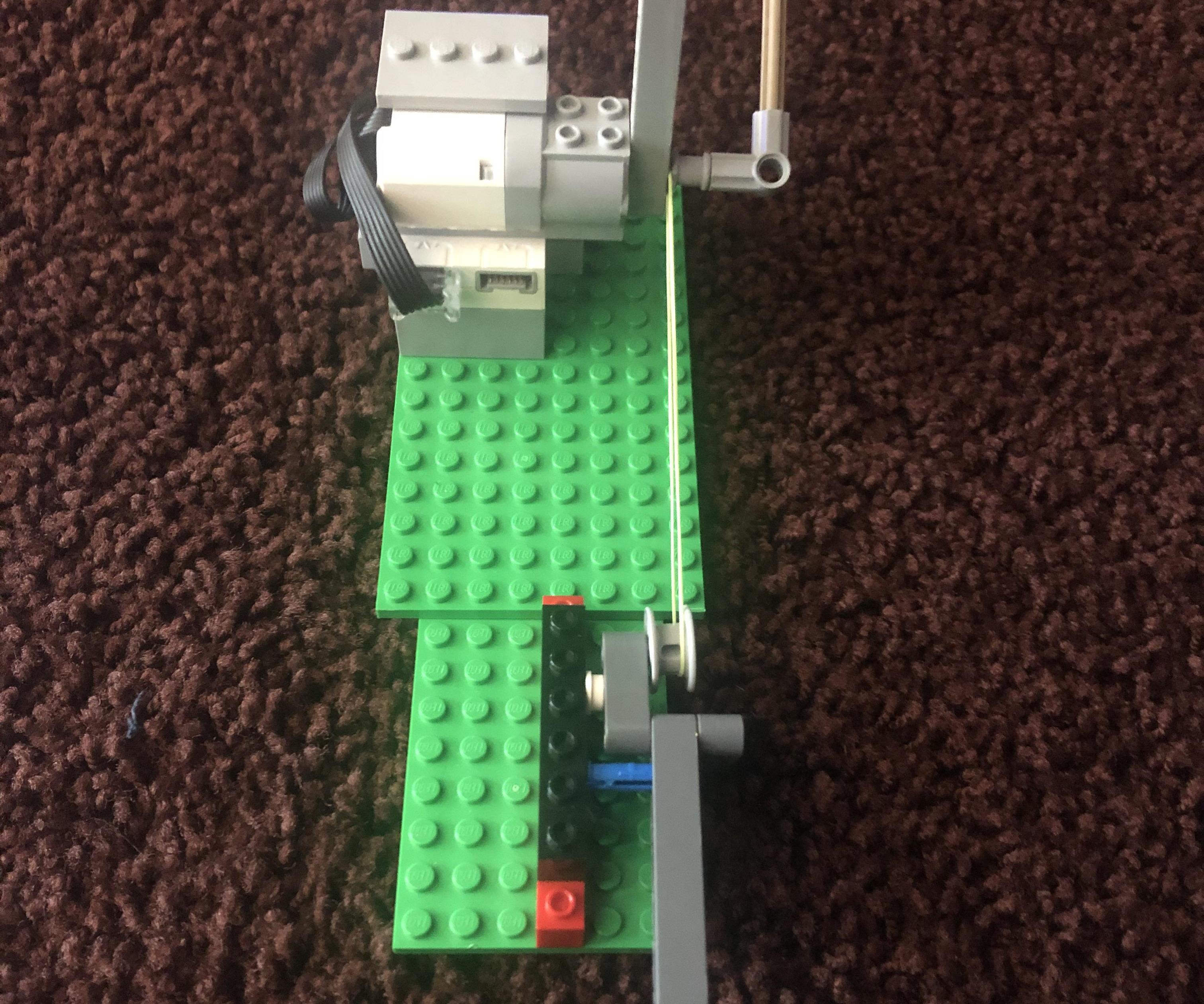 Working Lego Pulley Mechanism