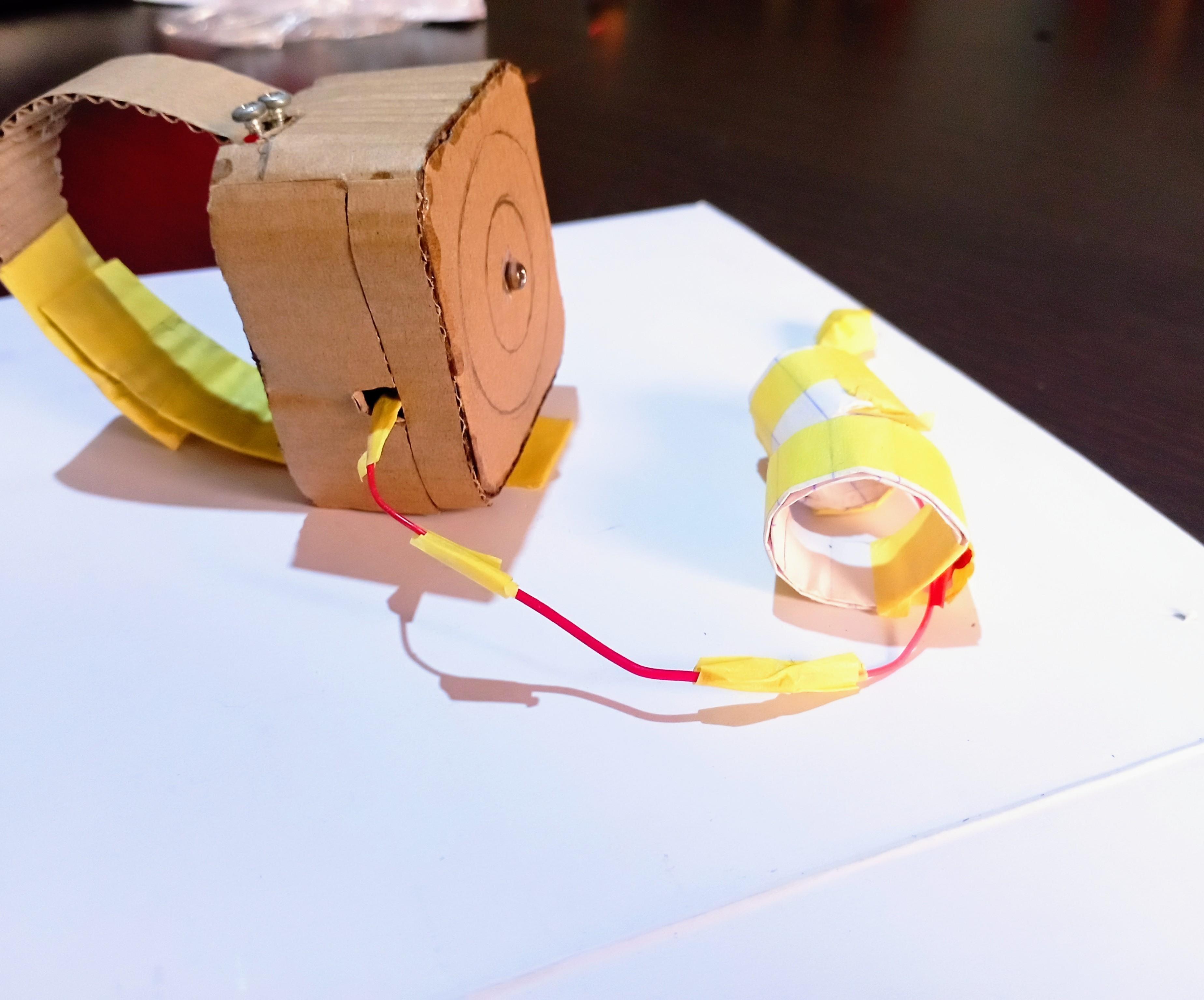 Anti-electric-shock Wrist Watch With Cardboard.