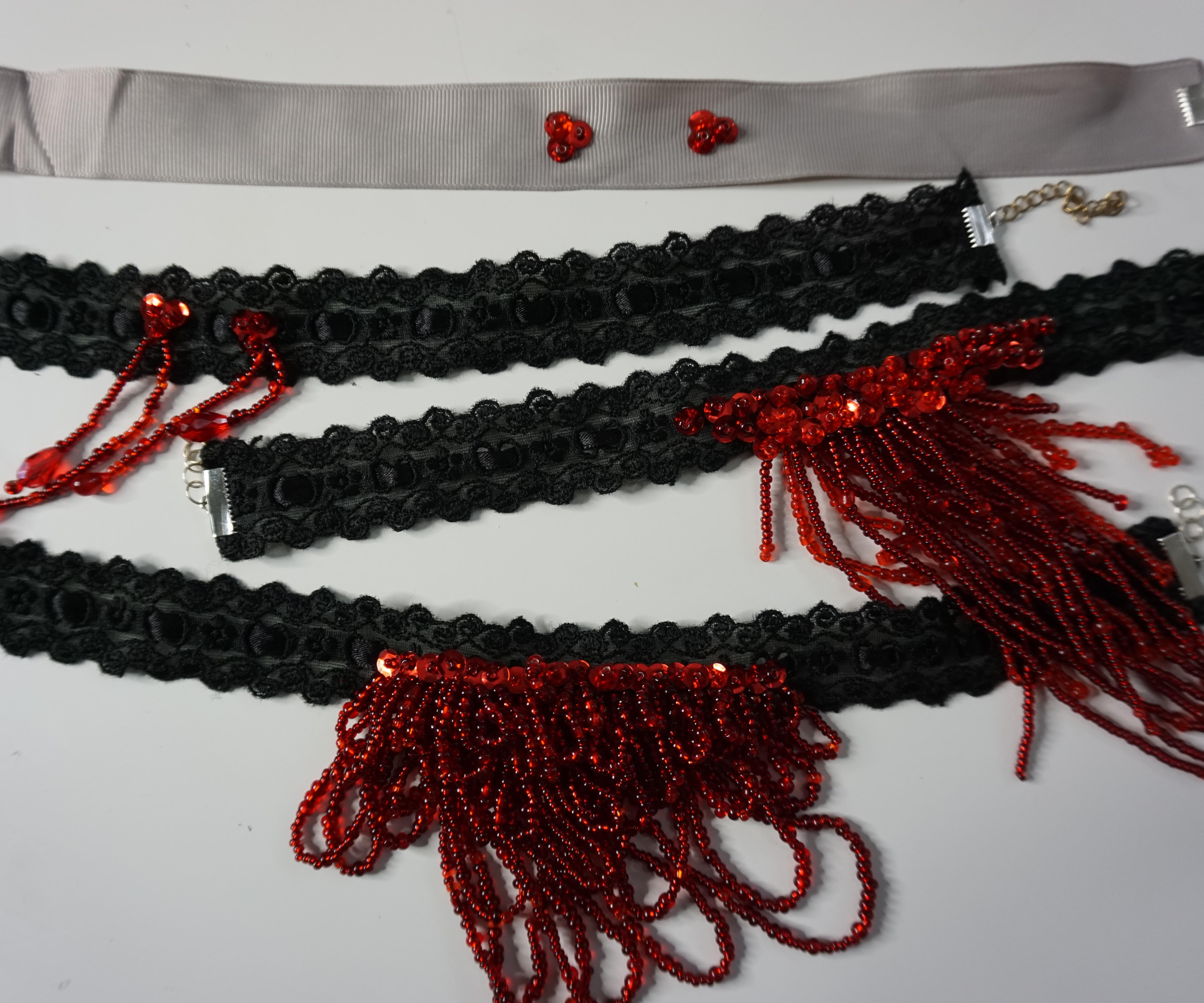 How to Make Blood Drop Chokers