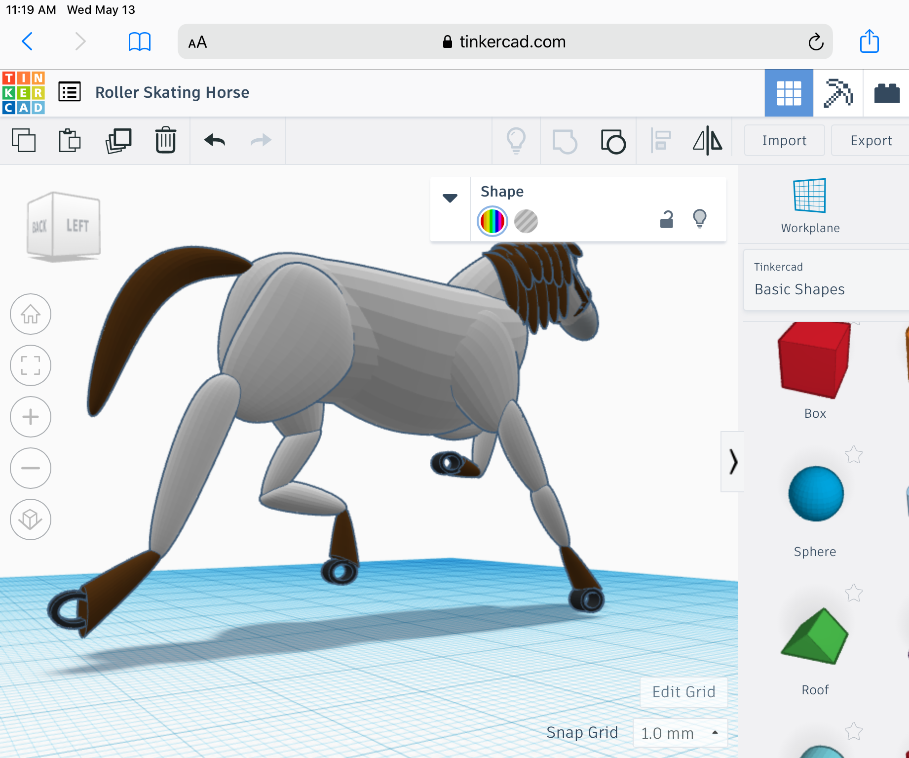 Roller Skating Horse