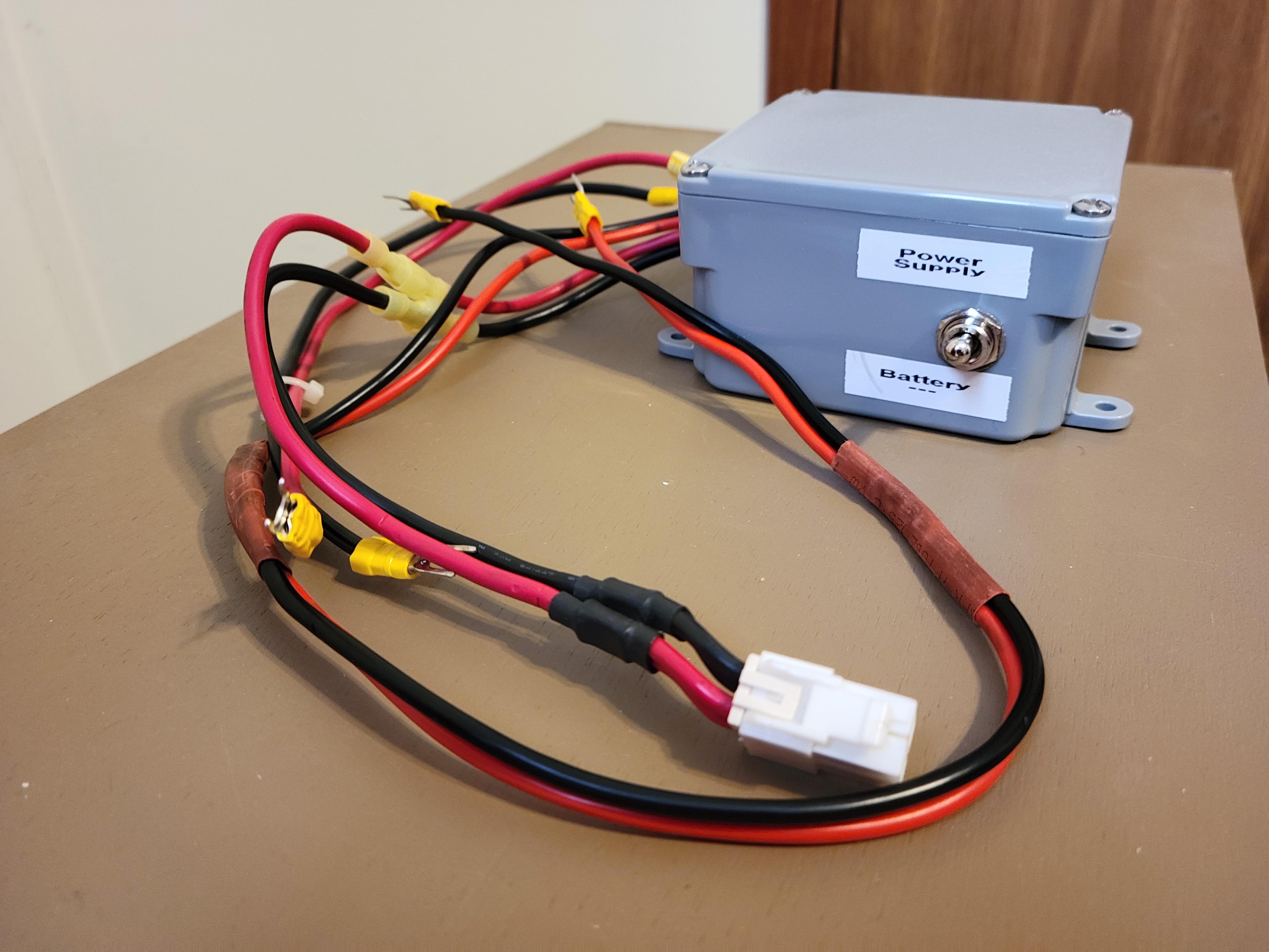 Power Source Switch Box to Switch From AC Power to Battery