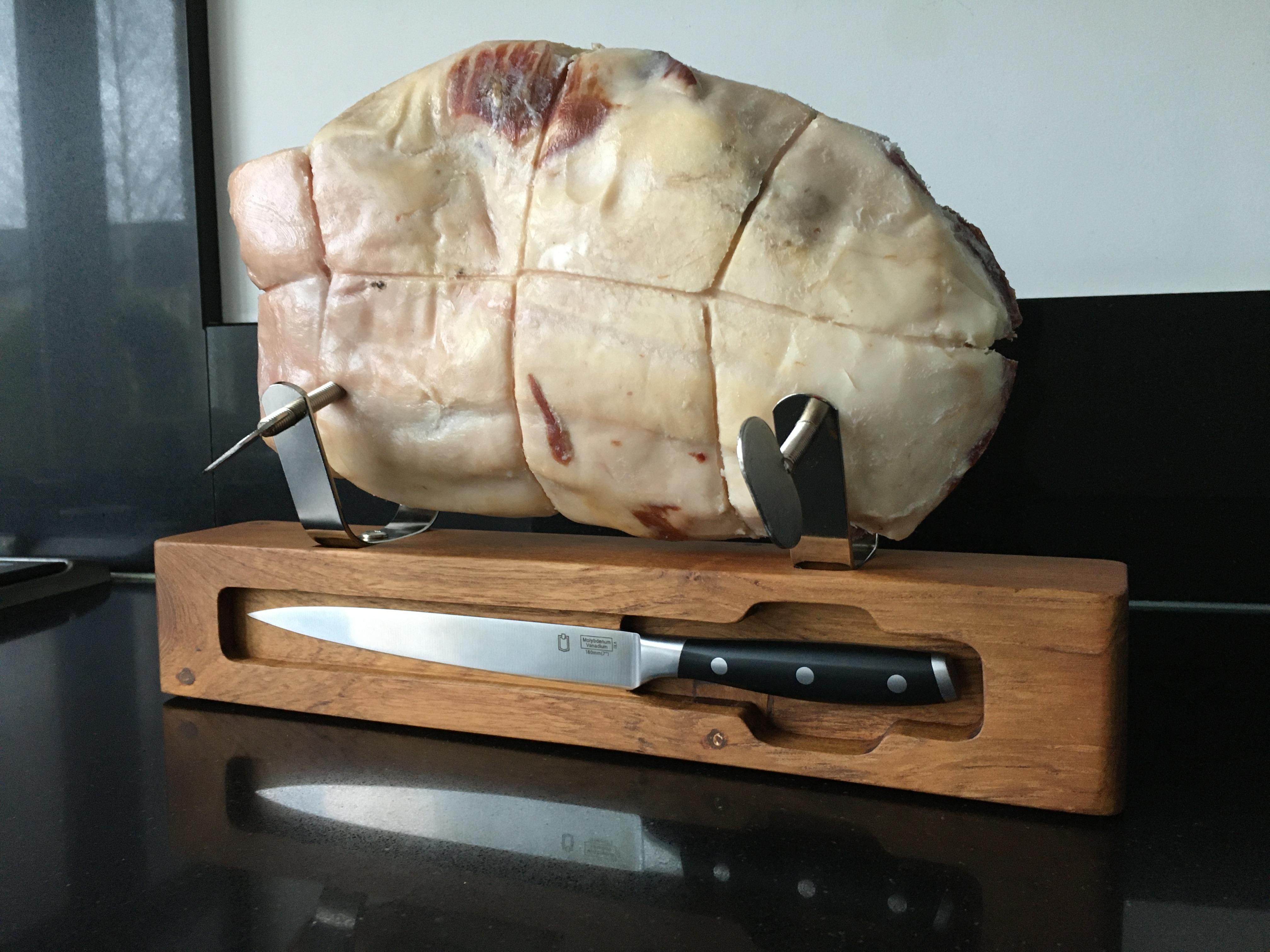 How To: Ham Stand From a Table Leg