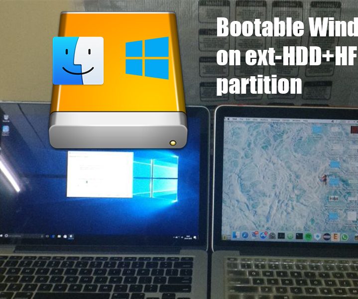 Installing Windows on External Drive With Mac Partition on Mac