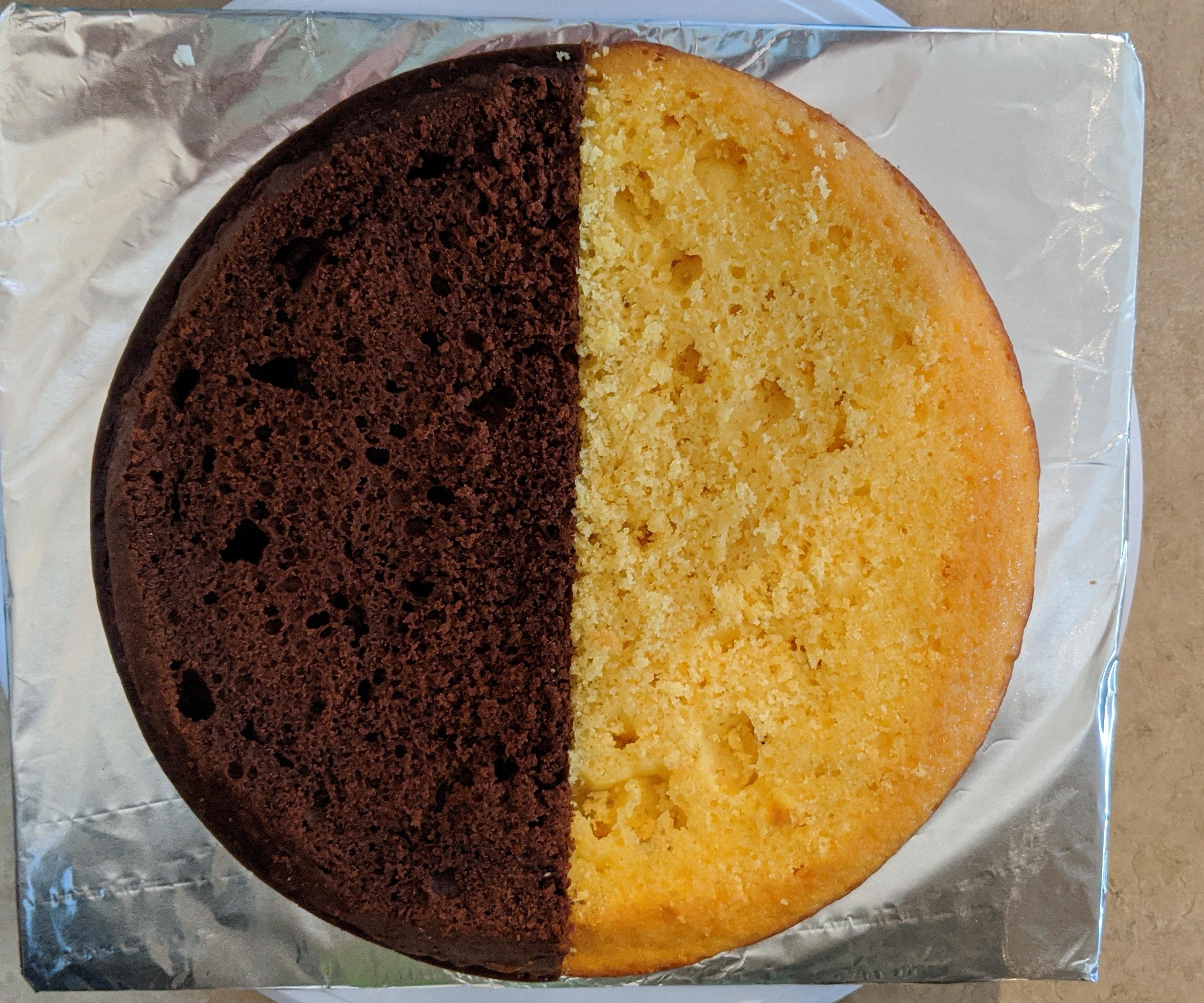 Two Flavor (Half & Half) Round Cake