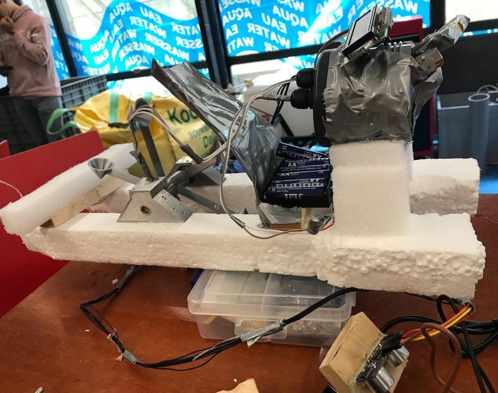 Debiet Meter in Stroomgoot