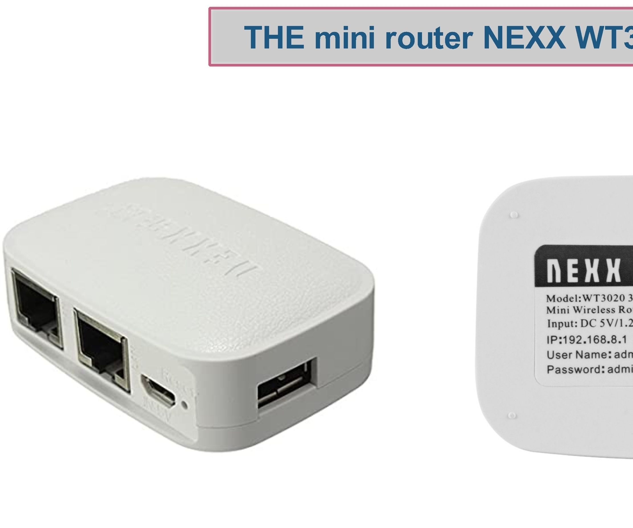 NEXX Wifi Router As 2 Ways Router