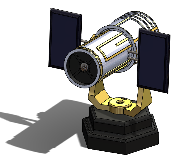 Hubble Telescope With Polar Mount and ESPCAM