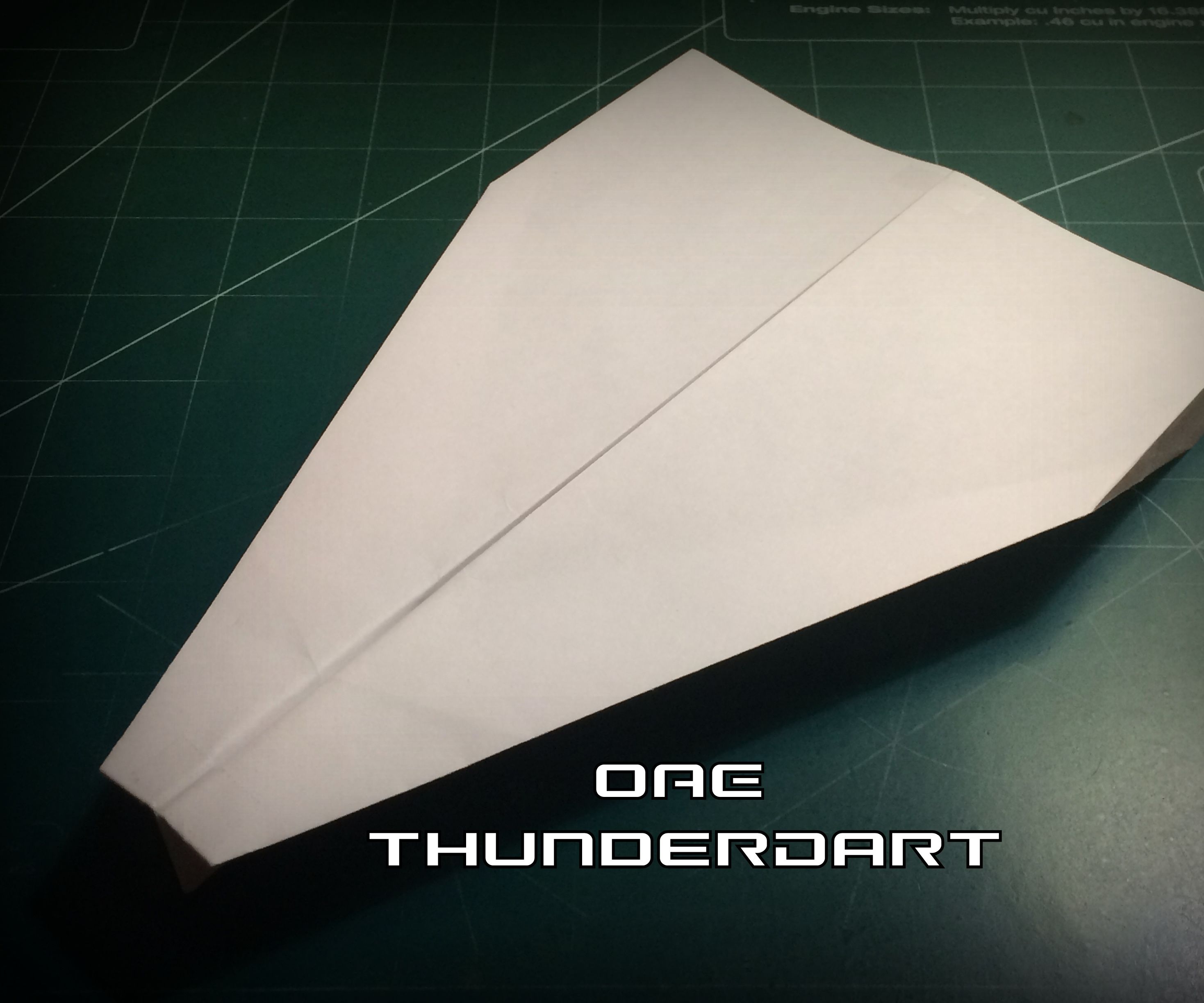 How to Make the ThunderDart Paper Airplane
