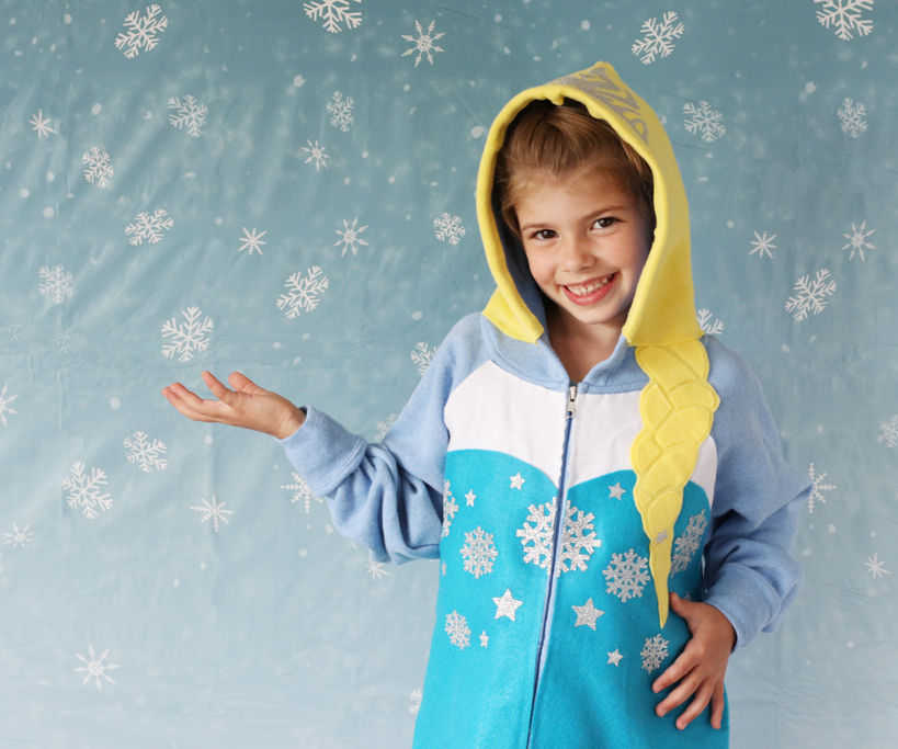 No-Sew Elsa Hoodie
