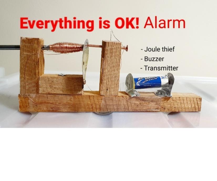 Everything Is OK!  Alarm - Mechanical Joule Thief