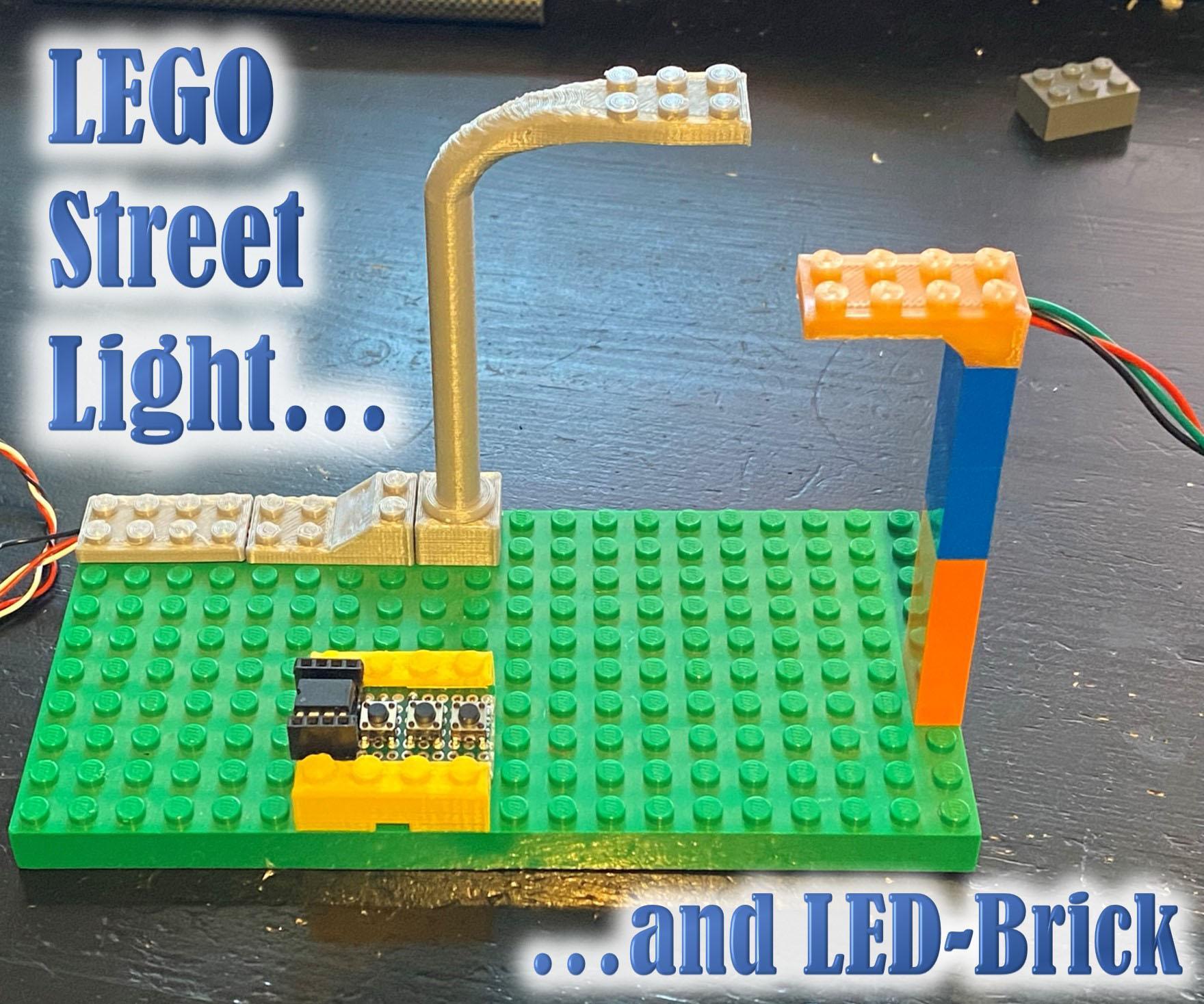 LEGO Compatible Street Light and LED-Brick