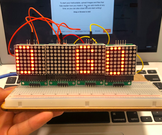 LED MAX7219 Red Dot Matrix Module With Arduino