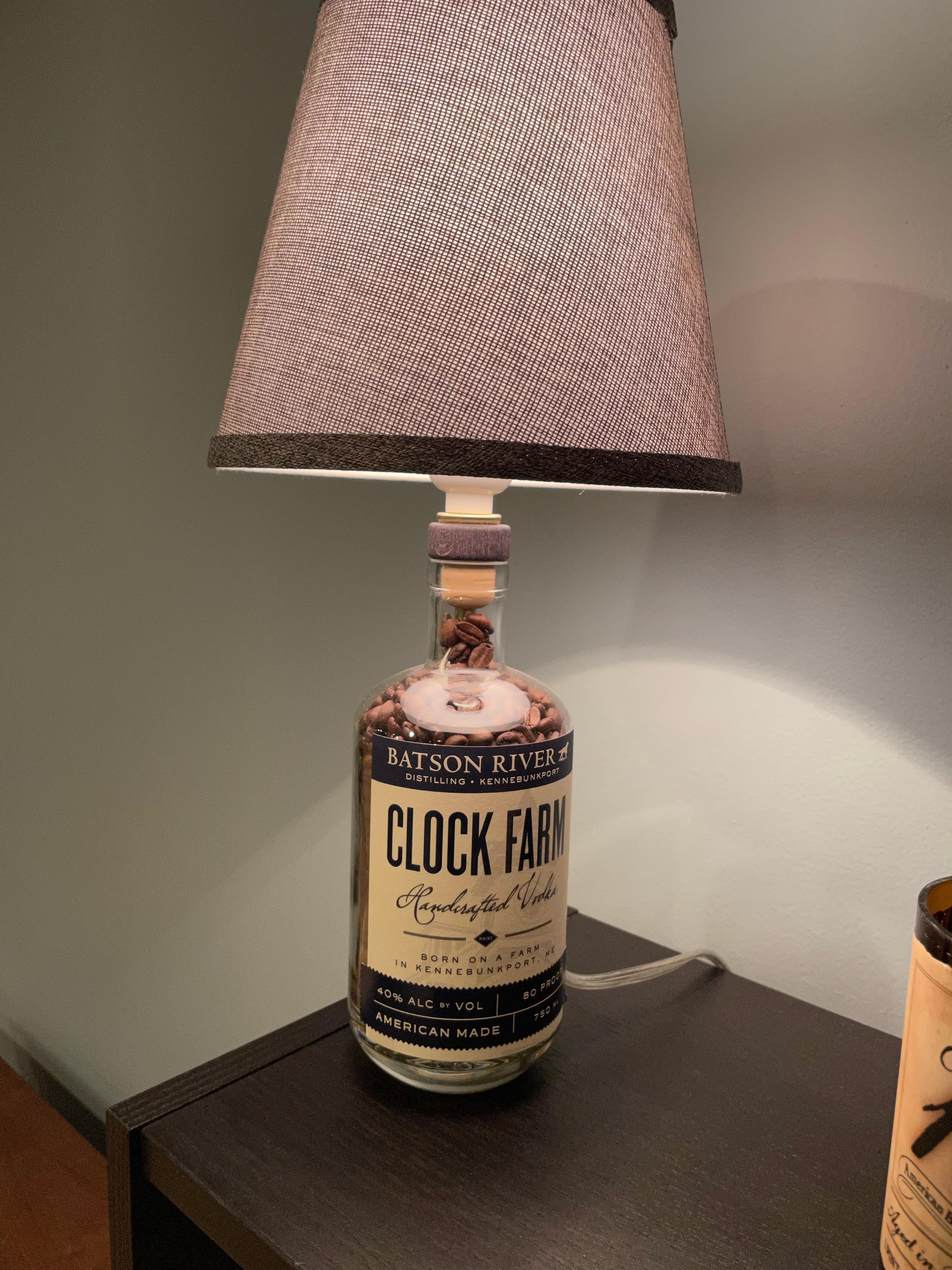 Bourbon Bottle Lamp