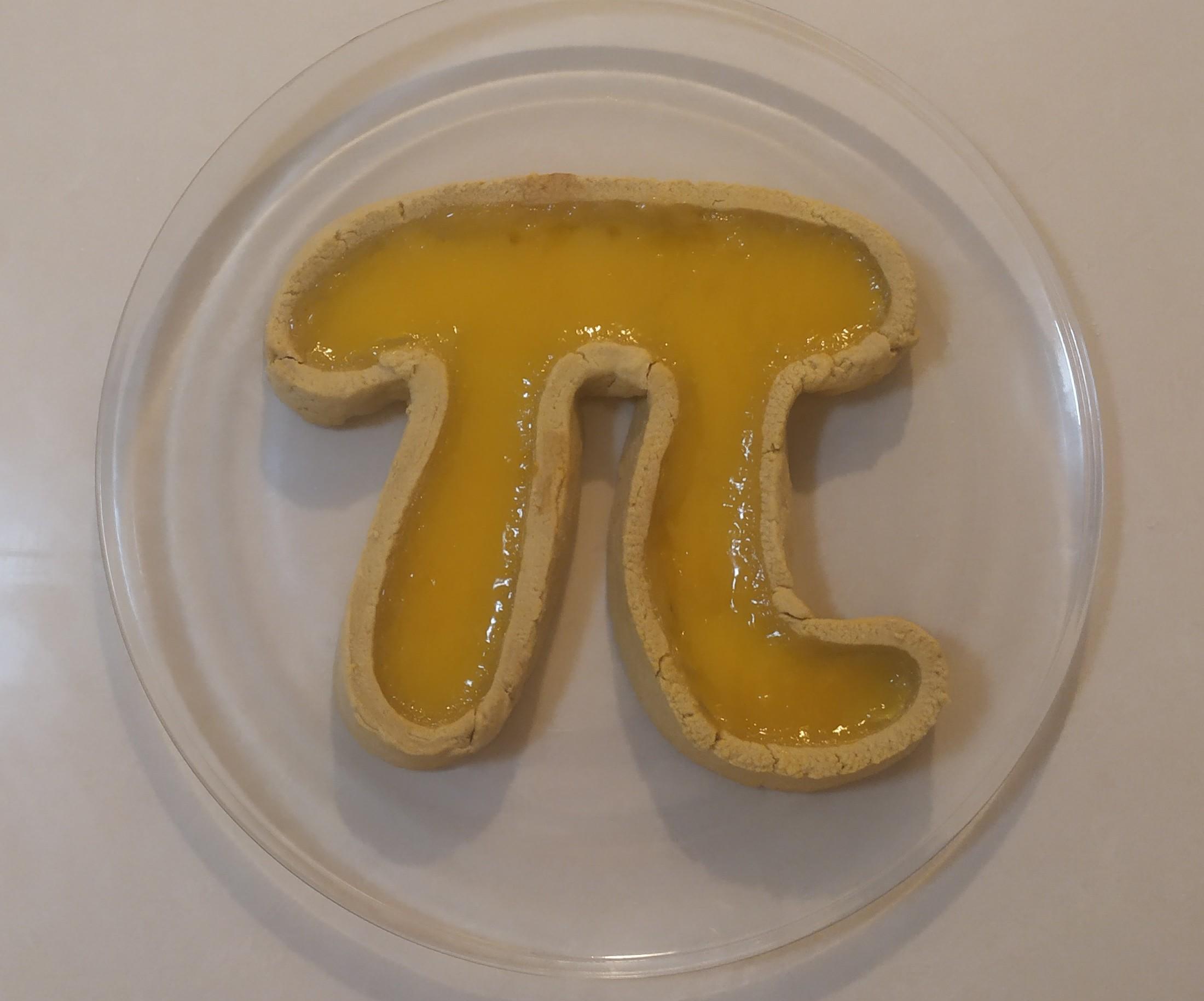 Pi Shaped Lemon Pie