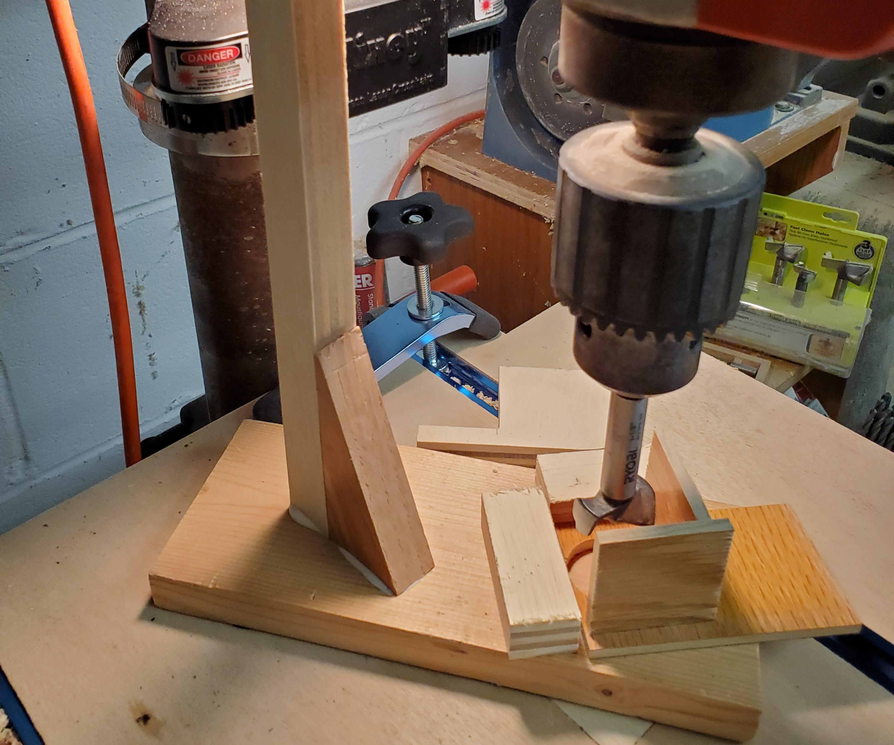 Easily Repeatable Drill Press Fixtures
