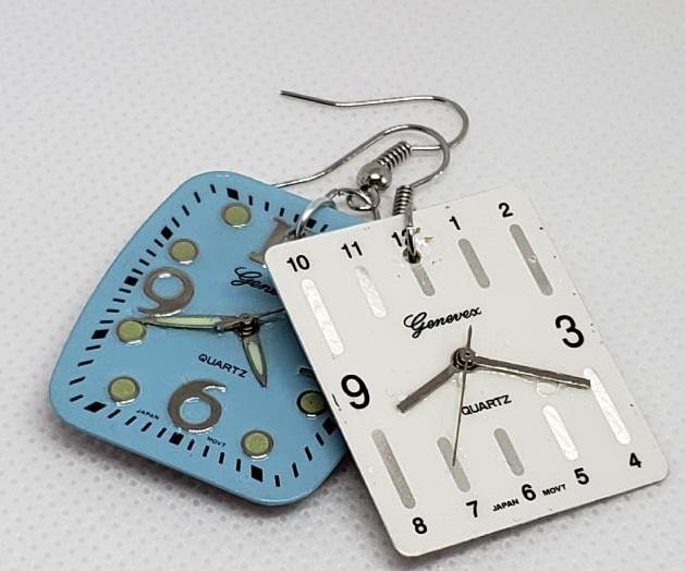 How to Make Simple Upcycled Watch Face Earrings
