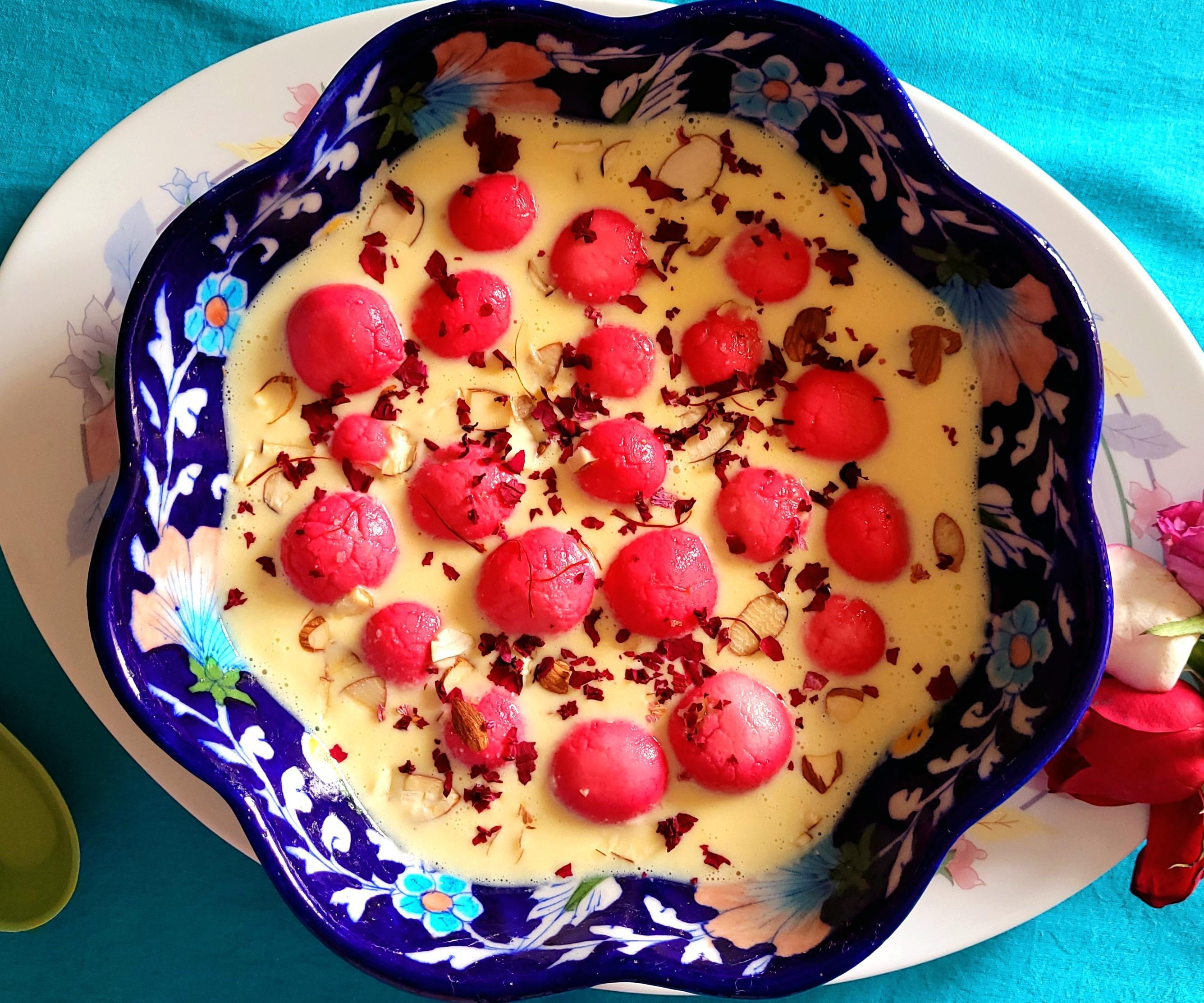 Rose Rasmalai